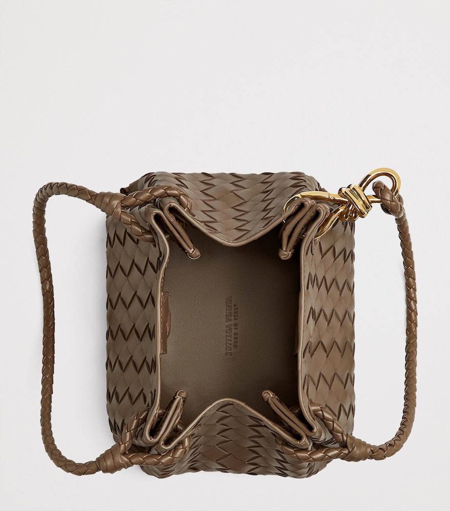 Small Leather Intrecciato Parachute Shoulder Bag 2360 Image 3