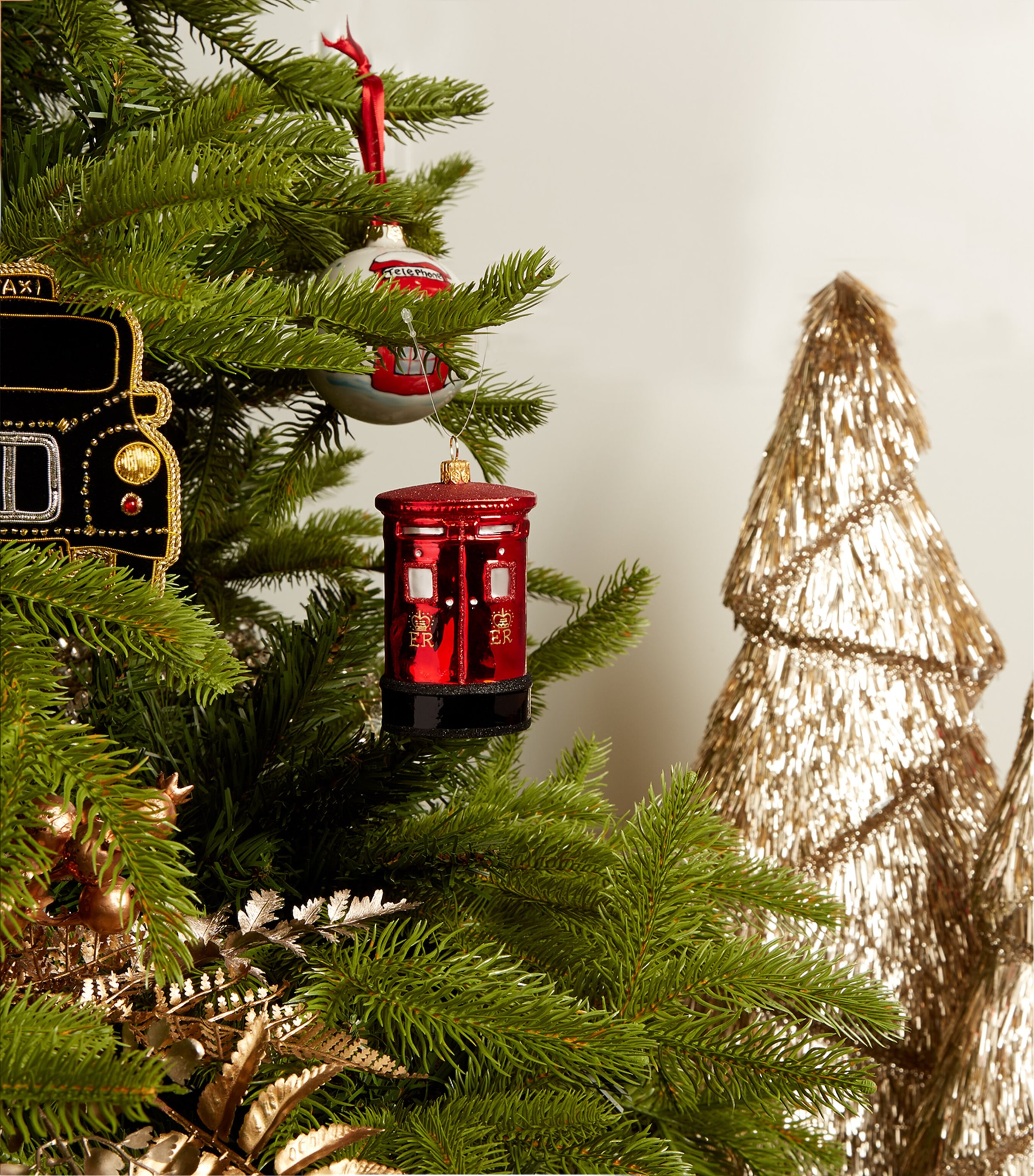 Royal Mail Letter Box Tree Decoration RED Image 7