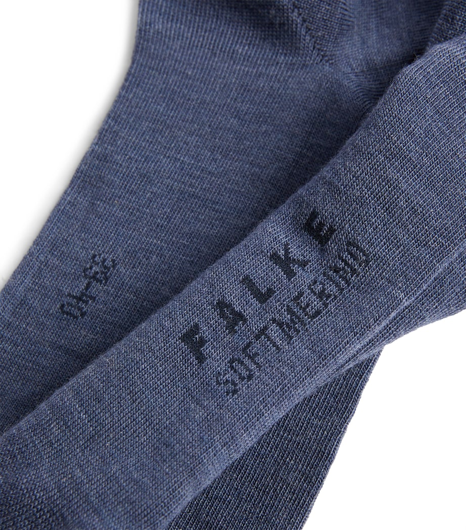 Merino Wool-Blend Supermerino Socks DARK BLUE MEL. Image 2