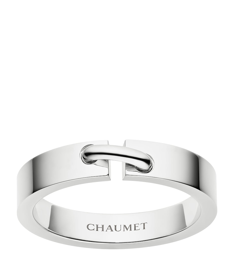 White Gold Liens Évidence Wedding Ring WHITE GOLD Image 1