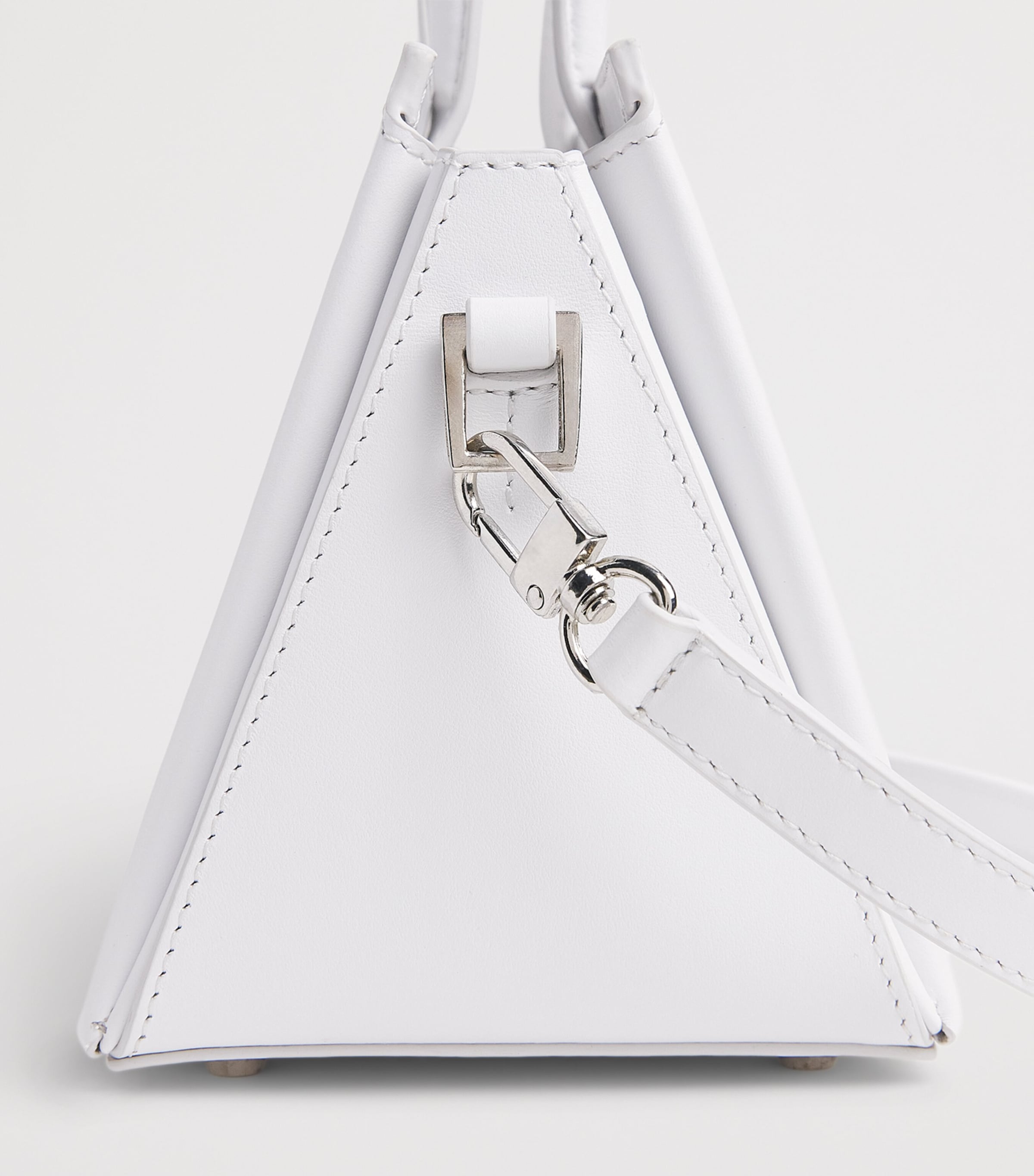 Talel Paris Medium Leather V2 Tote Bag White Image 6