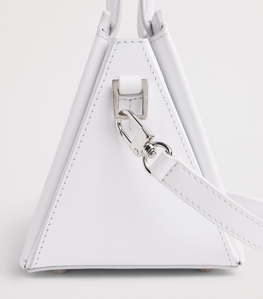 Talel Paris Medium Leather V2 Tote Bag White Image 6