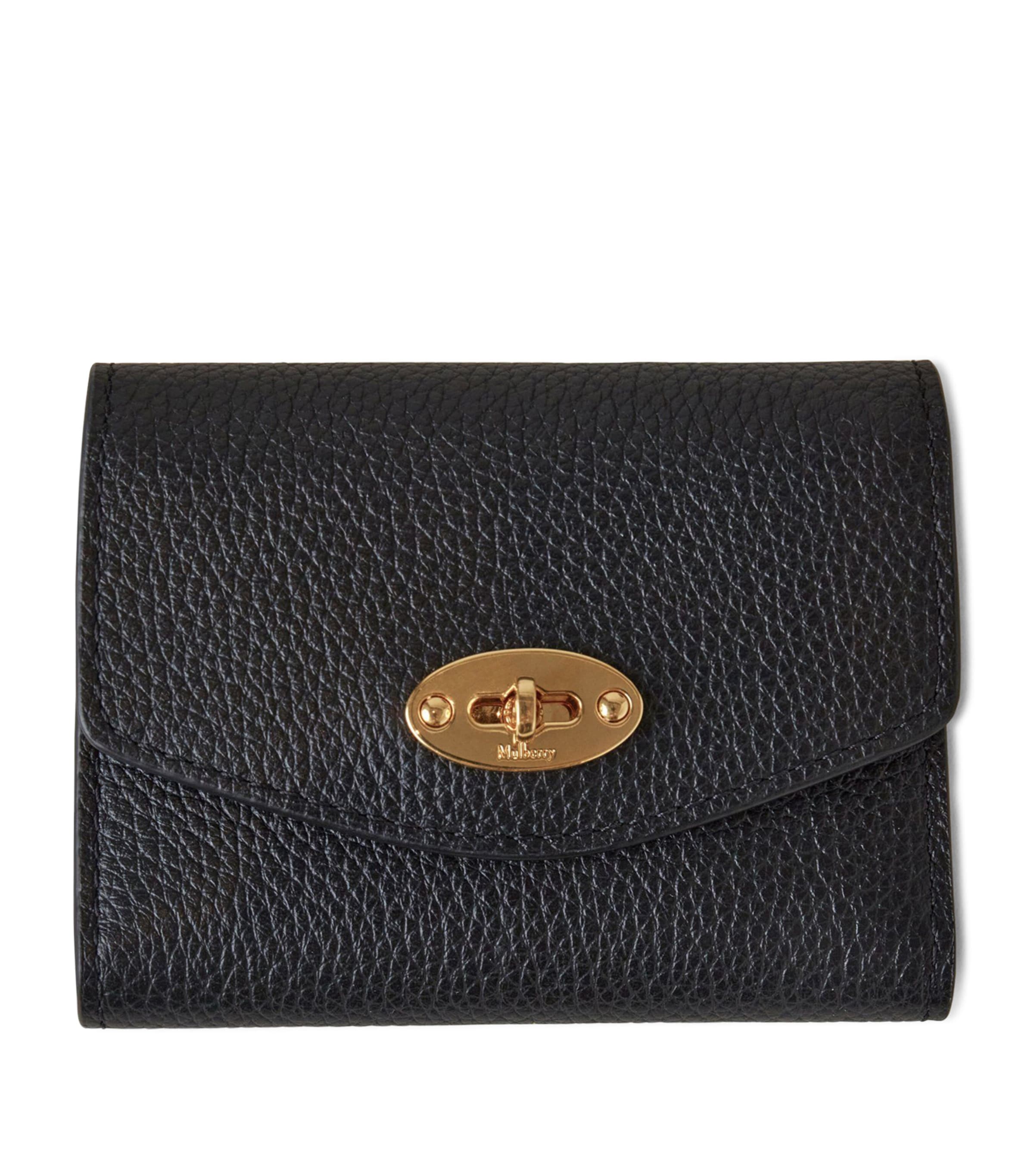 Mulberry Leather Darley Wallet In Black