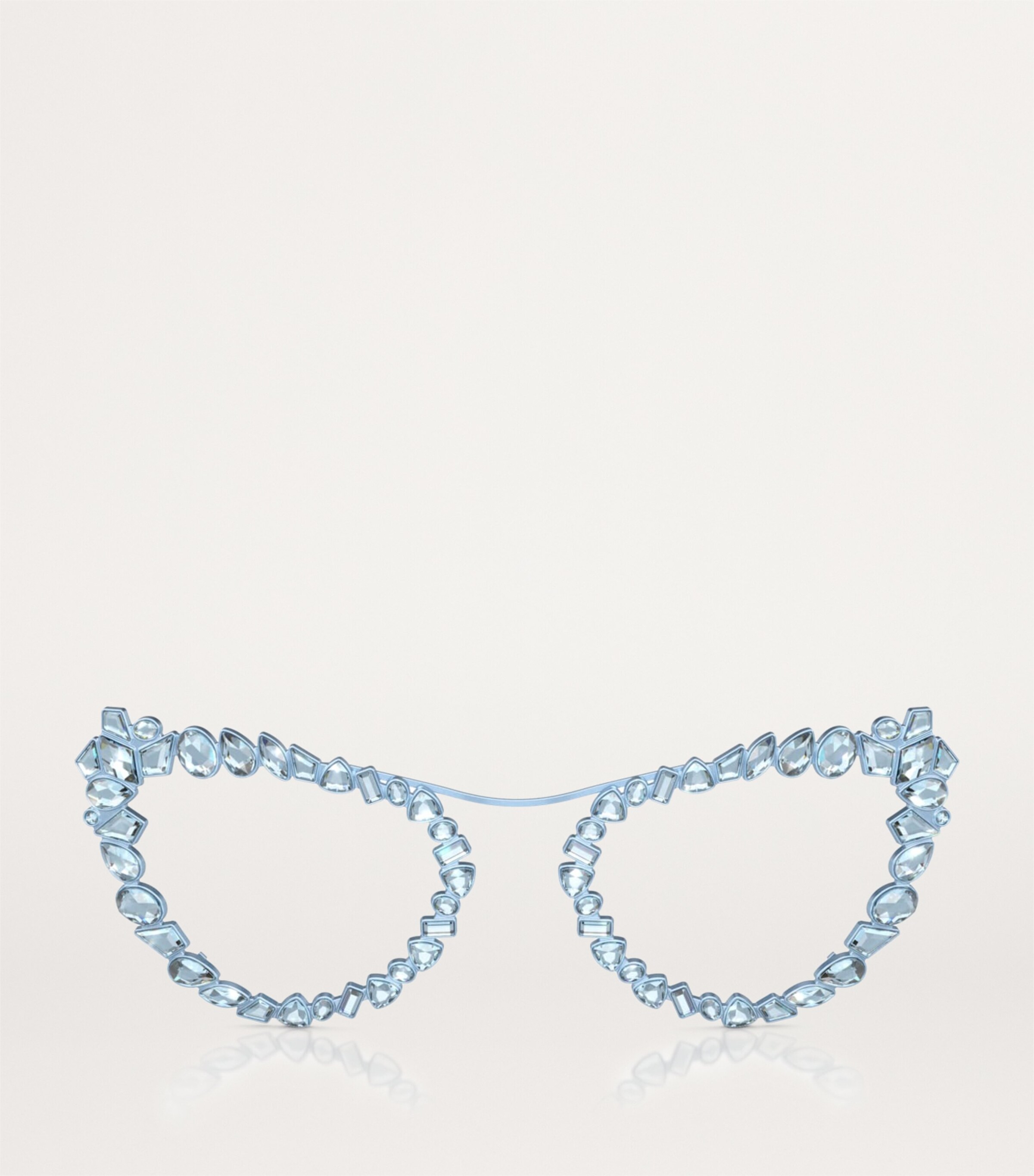 Swarovski Blue Embellished SK7011 Glasses | Harrods US