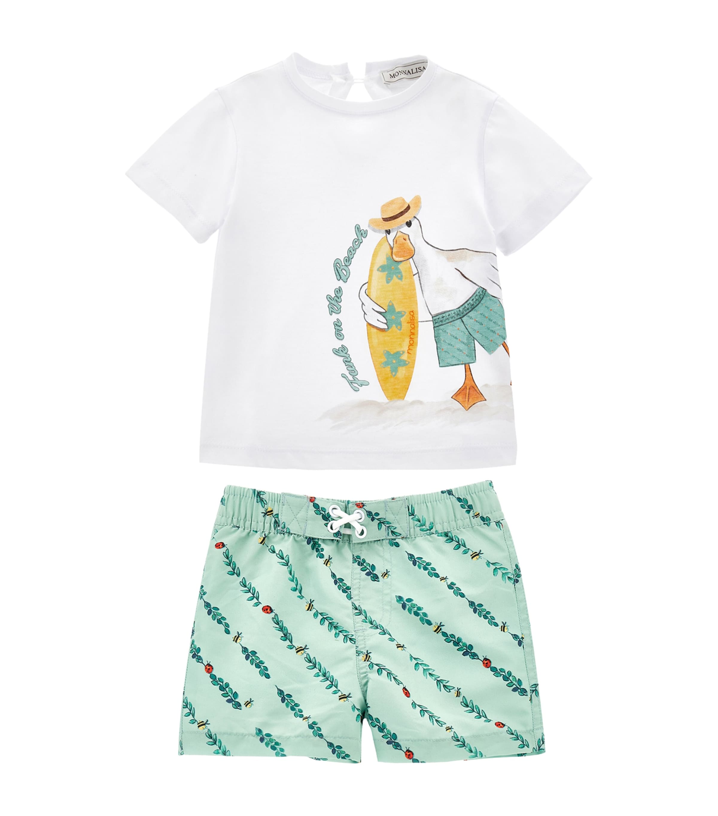 Monnalisa T-shirt-set Mit Badeanzug