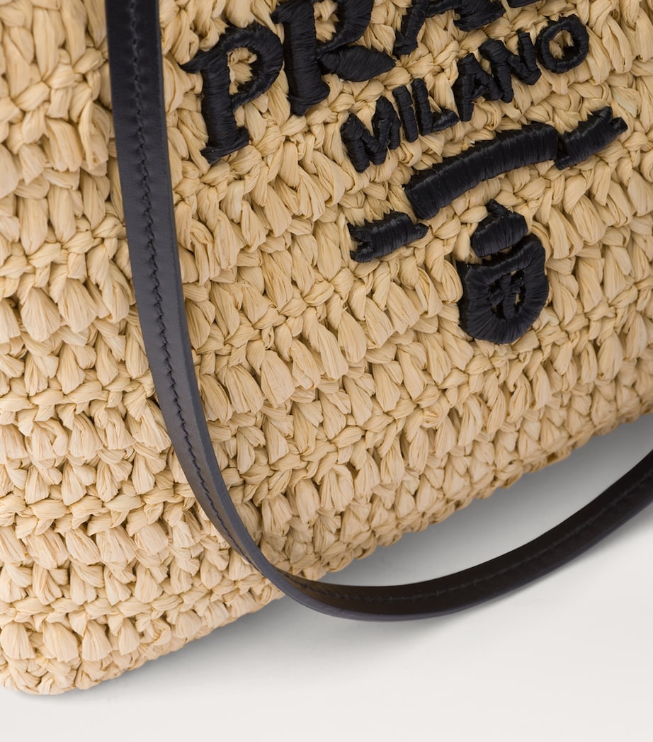 Prada Small Woven Tote Bag Image 5