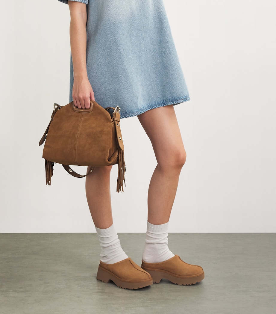 Suede Miss M Shoulder Bag CAMEL Image 5