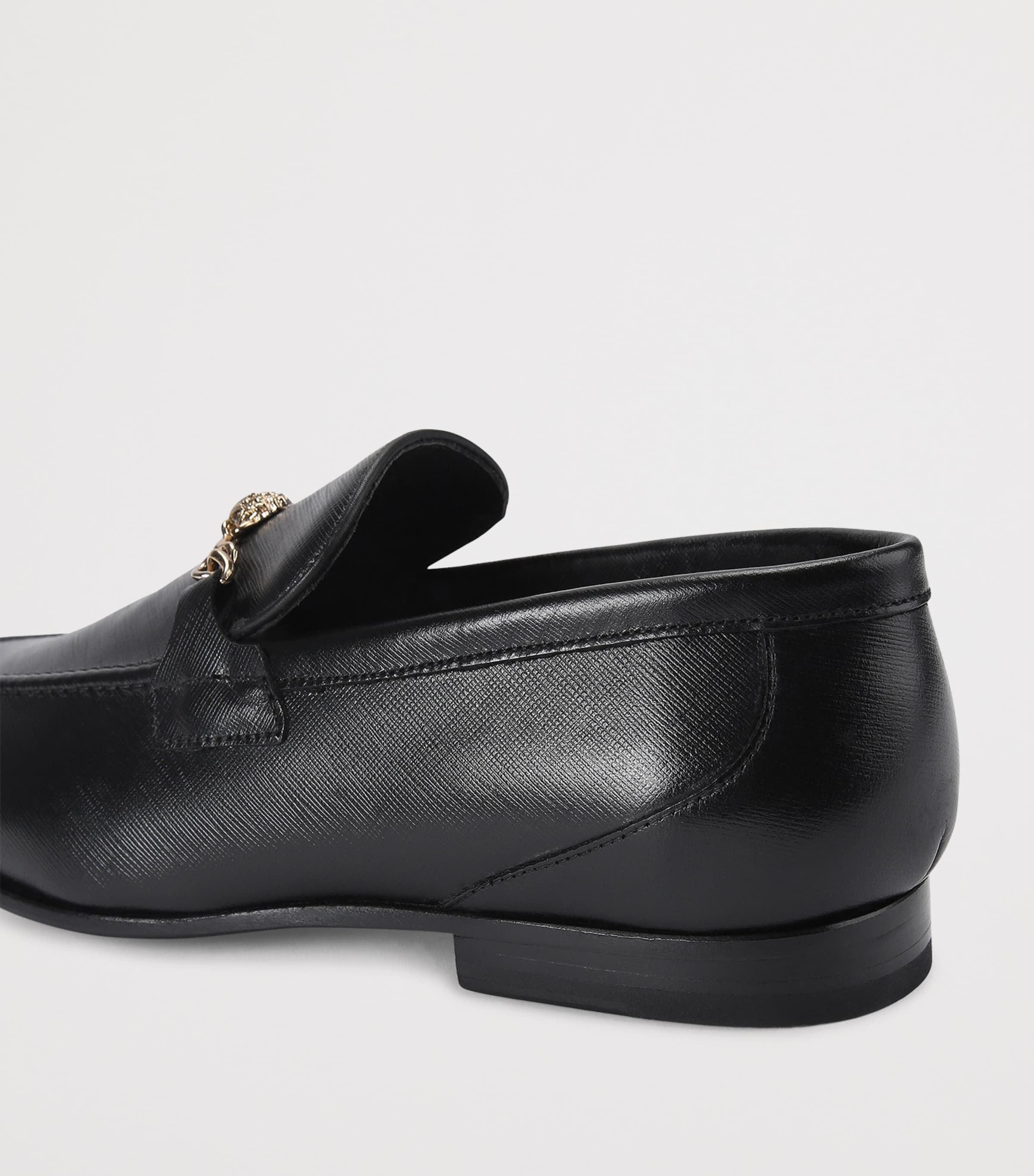 Grained Leather Alton Loafers BLK/OTHER Image 2