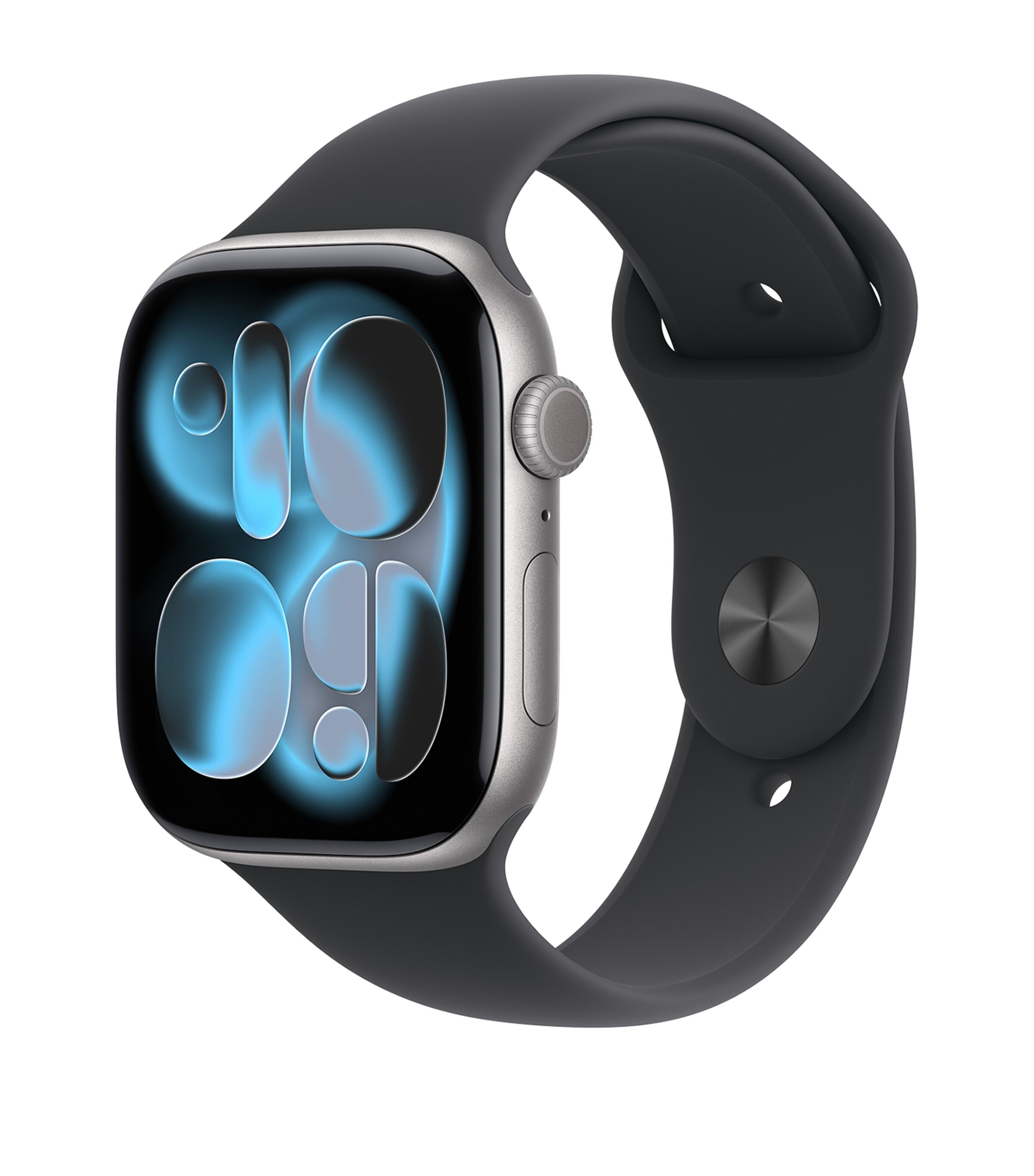 Apple Watch Series 11 - Space Grey Aluminium with Black Sport Band, 46mm, Small/Medium SPACE GREY Image 2