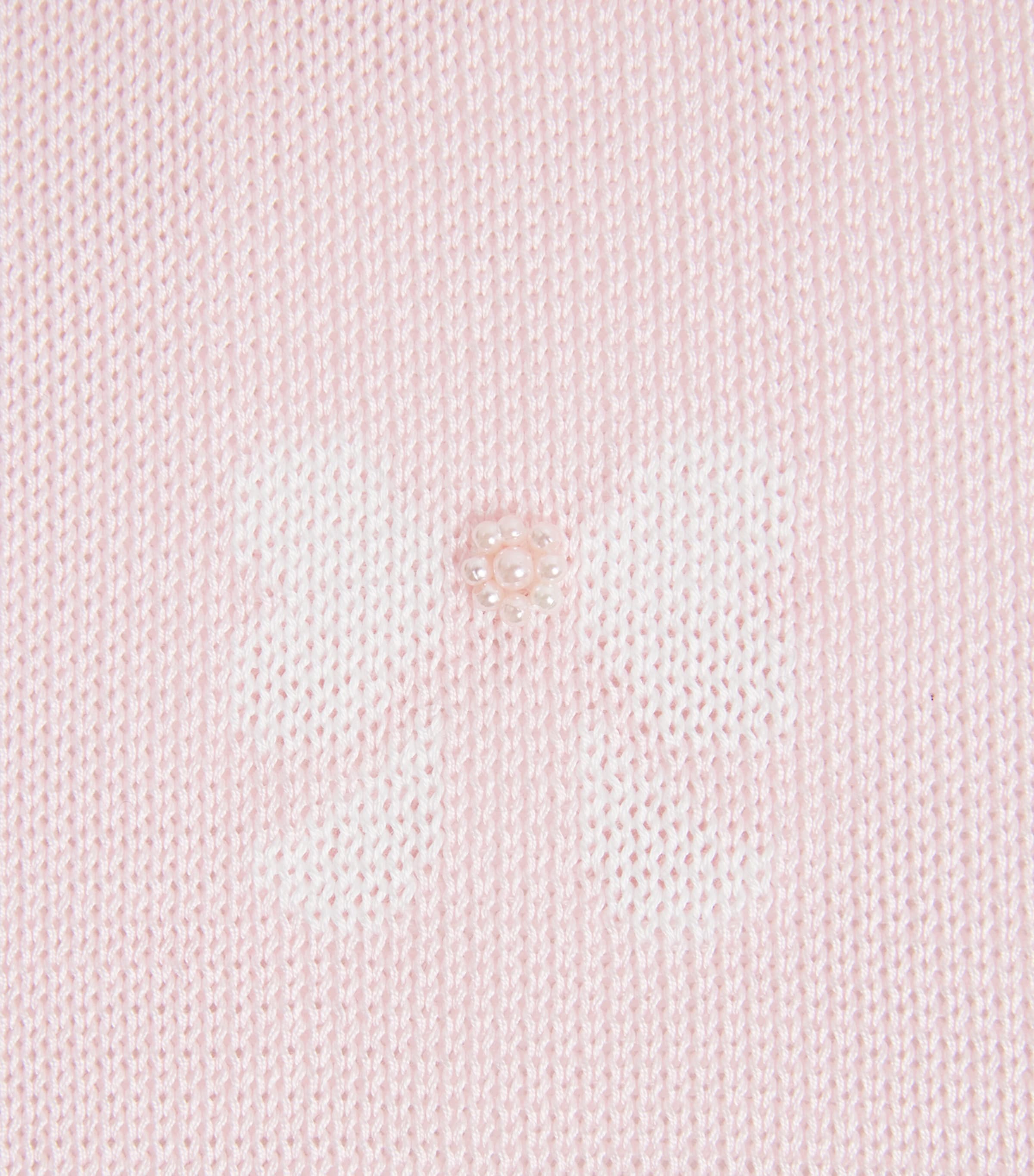 Bimbalo Cotton Floral Jacquard Blanket Rosapink Image 3