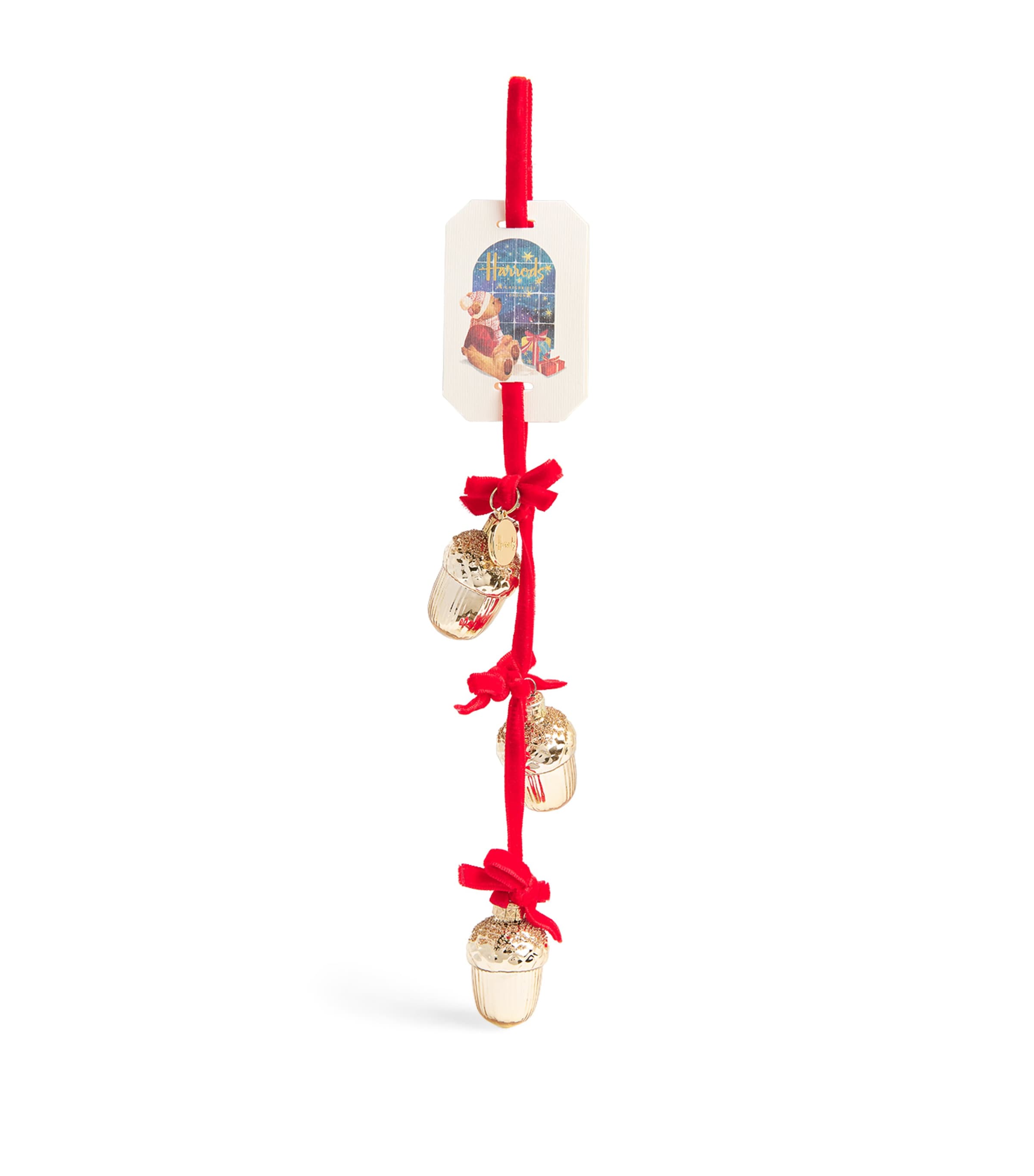 Harrods Embellished Acorns Tree Decoration