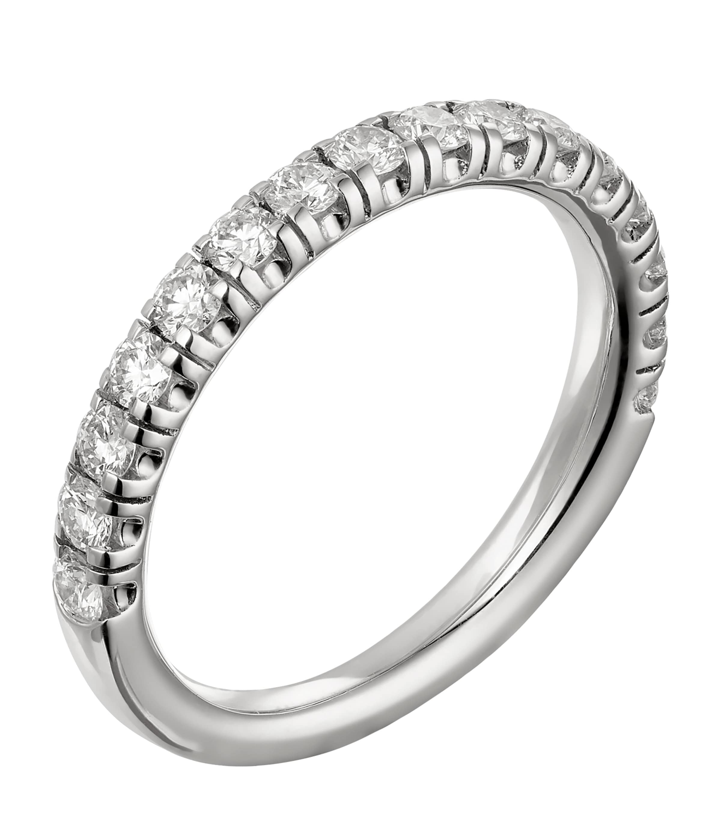 Platinum and Diamond Étincelle de Cartier Wedding Band SILVER Image 2