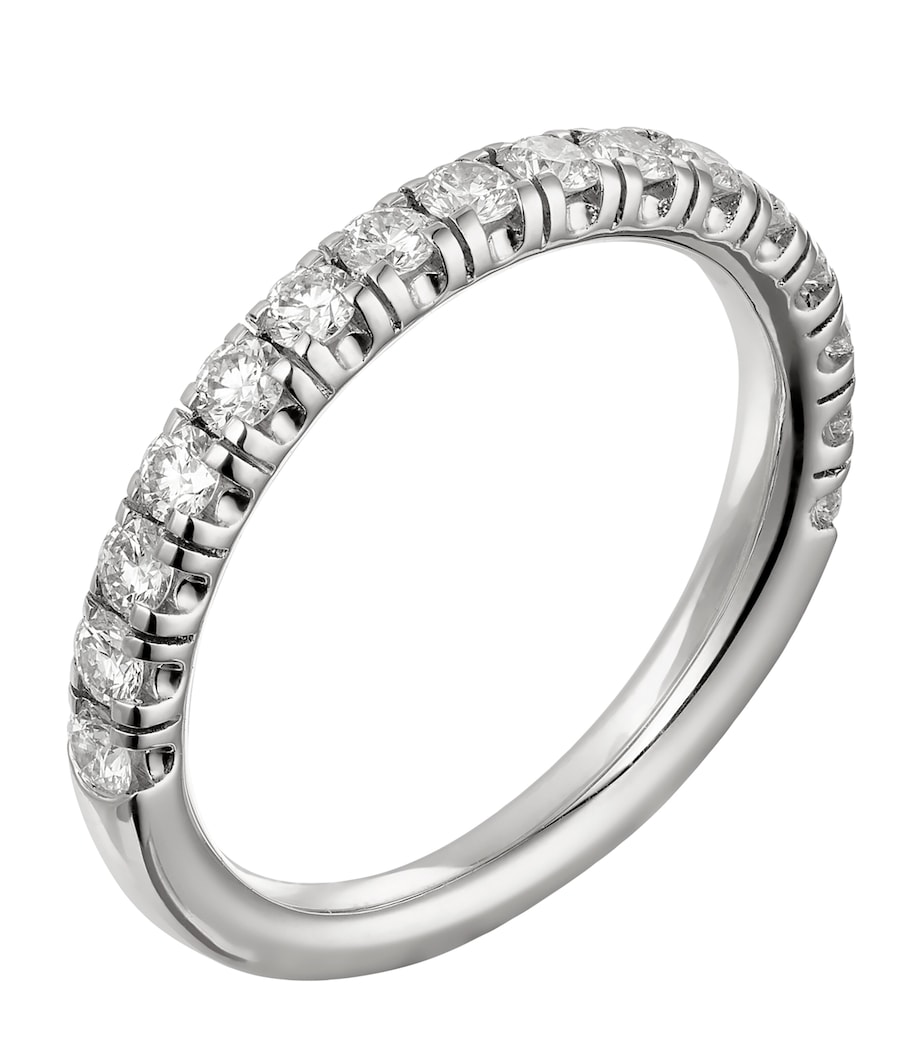 Platinum and Diamond Étincelle de Cartier Wedding Band SILVER Image 2