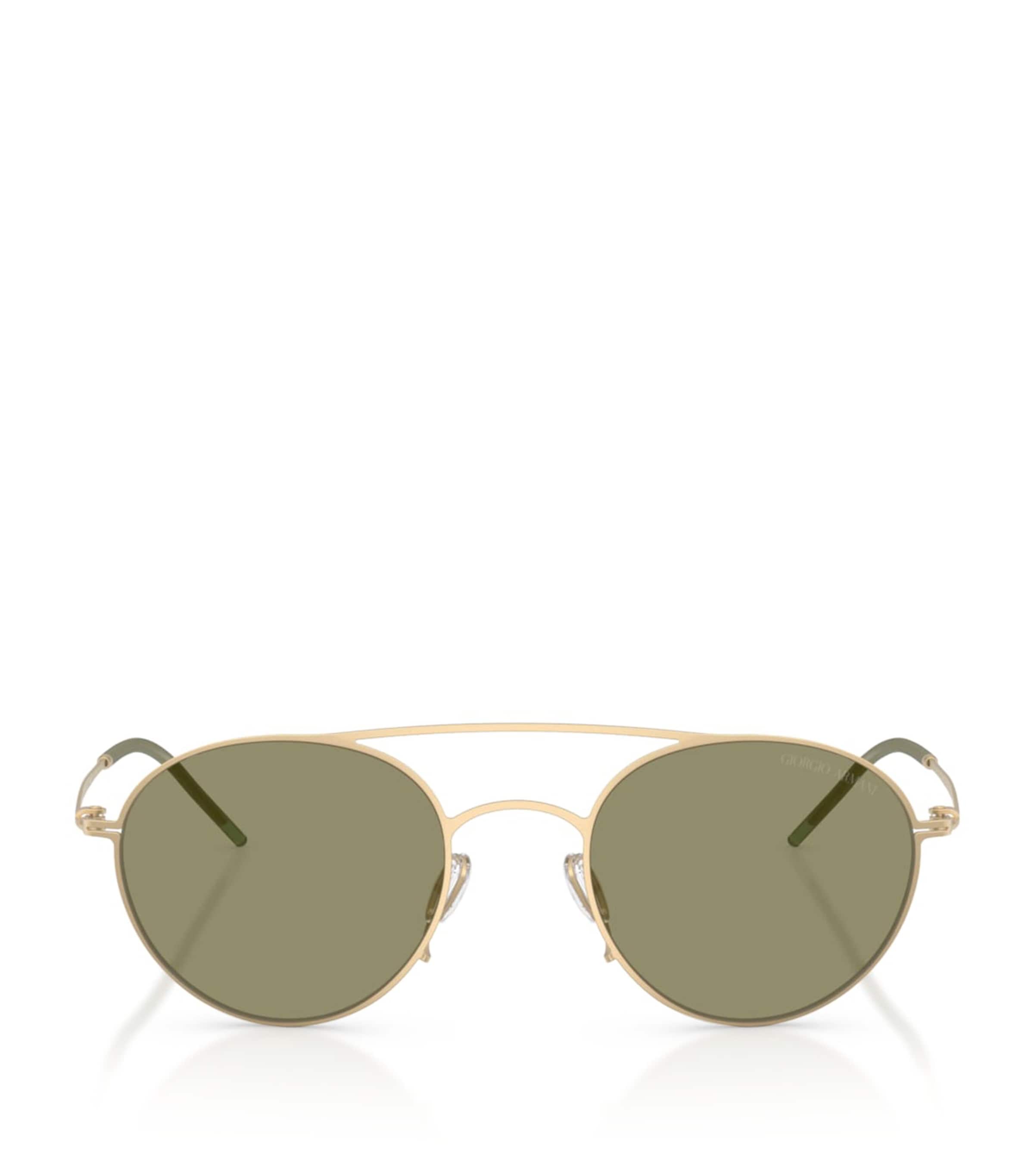 Giorgio Armani Metal Round Sunglasses