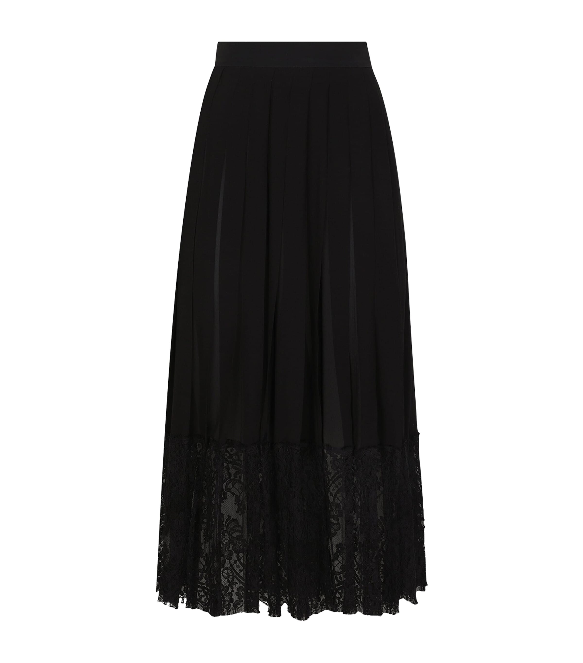 Dolce & Gabbana Silk Georgette Midi Skirt