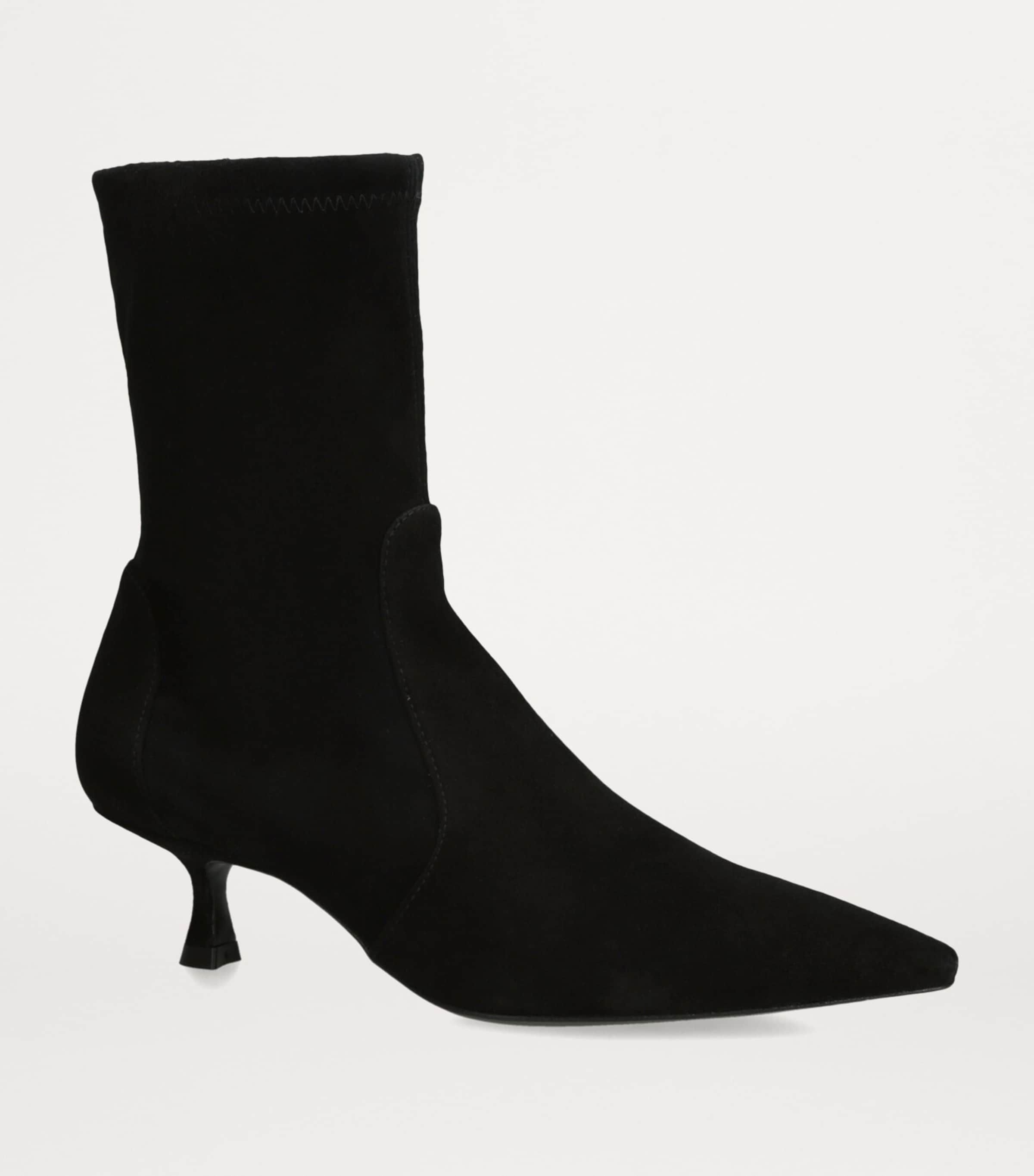 Suede Naomi Ankle Boots 50 BLACK Image 4