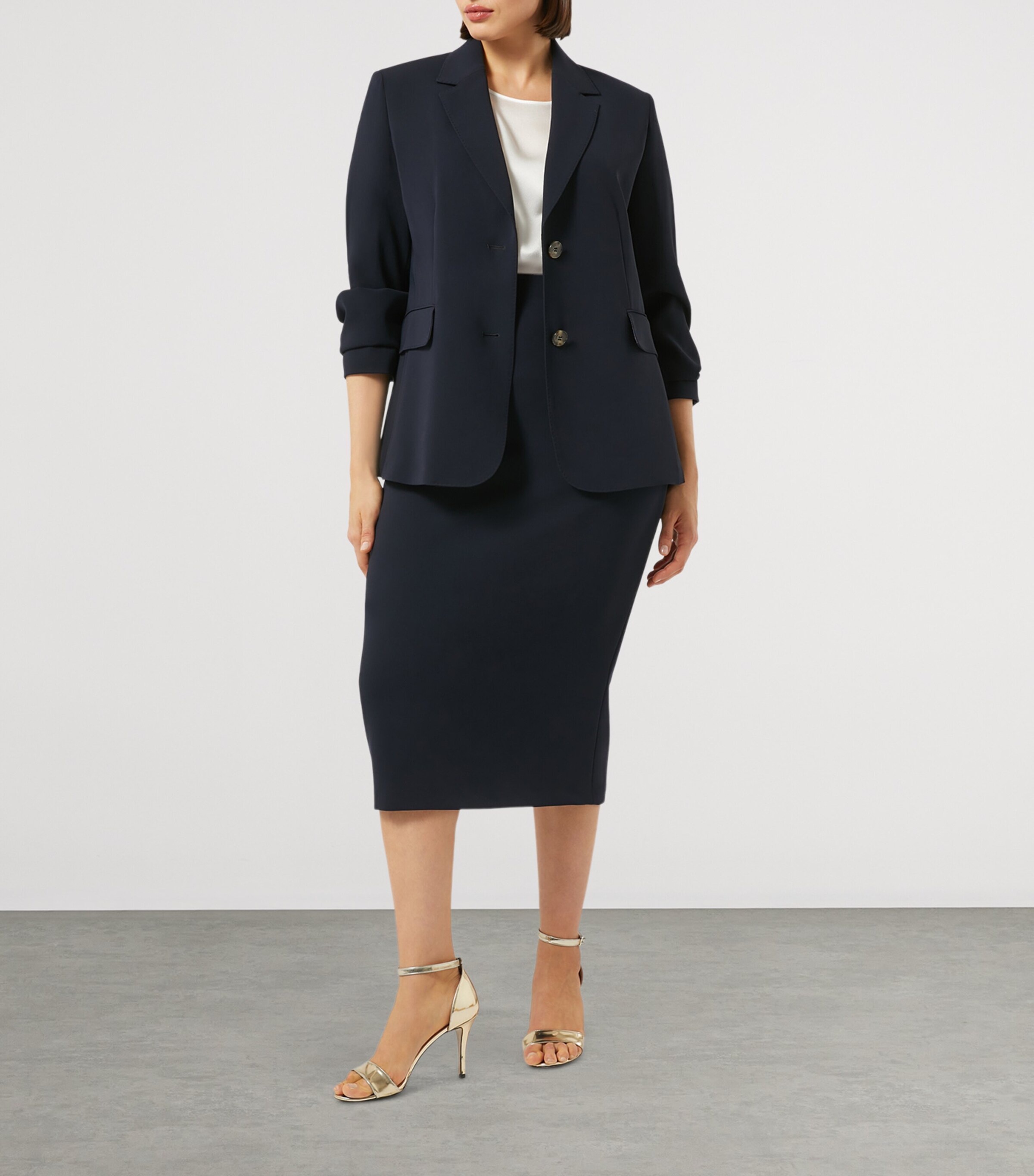 Cady Colonna Midi Pencil Skirt MIDNIGHTBLUE Image 5