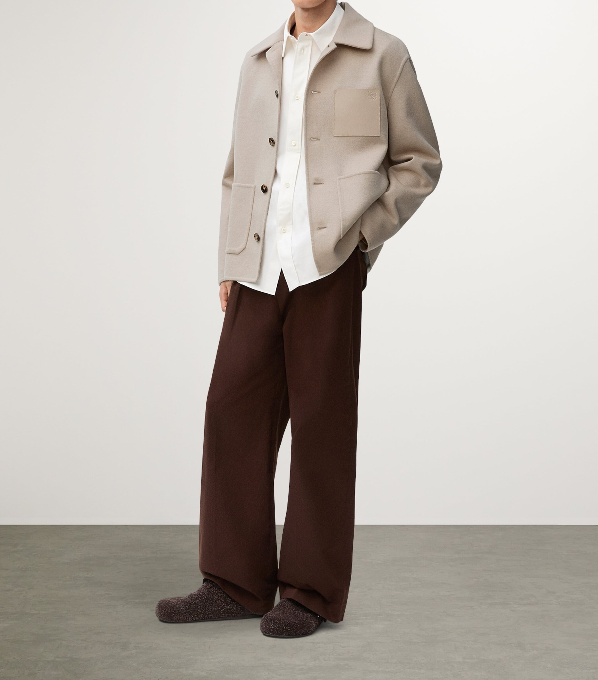 LOEWE Wool-Cashmere Shirt Jacket | Harrods US