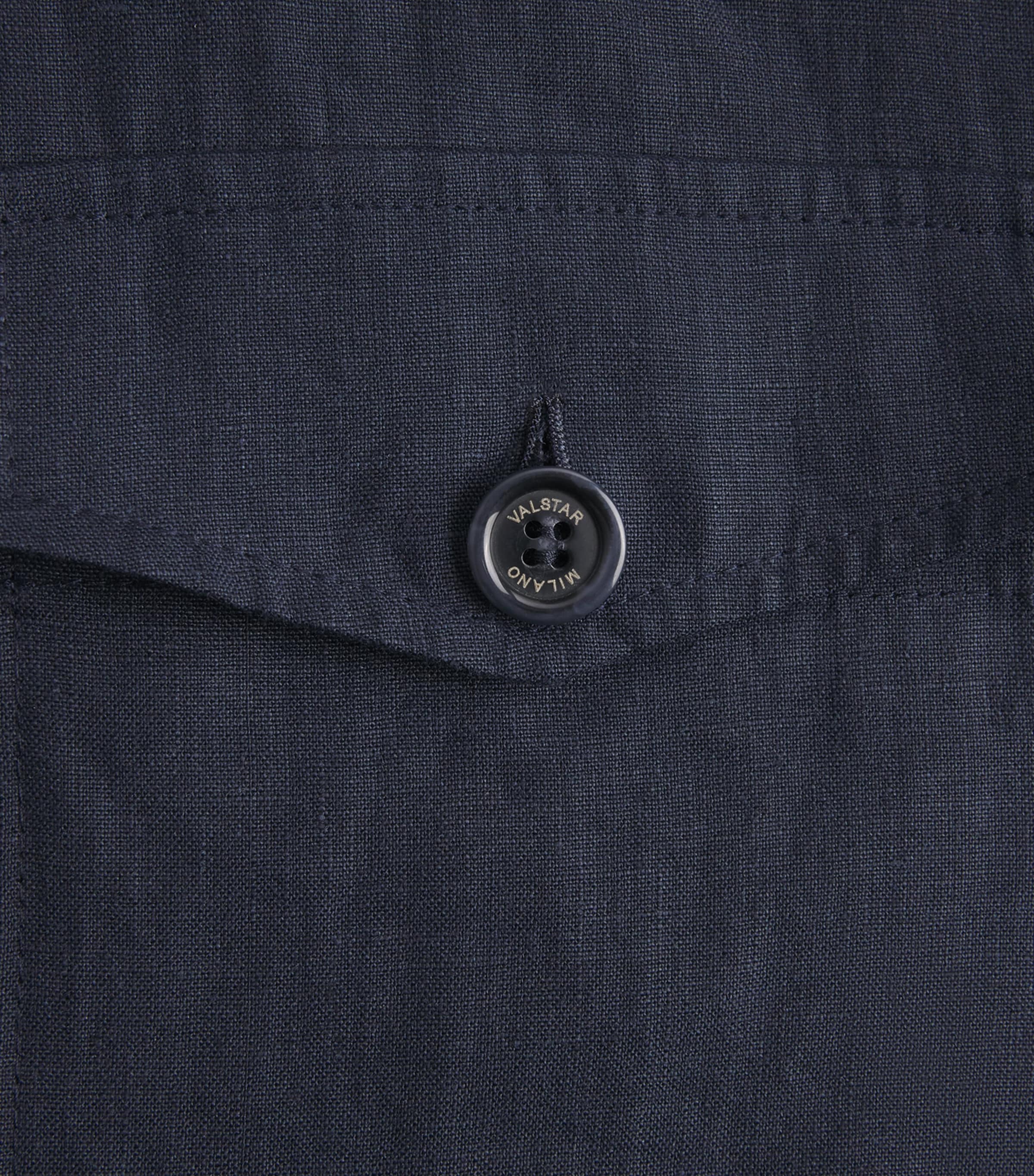 Valstar Mens Linen Overshirt Notte Image 6