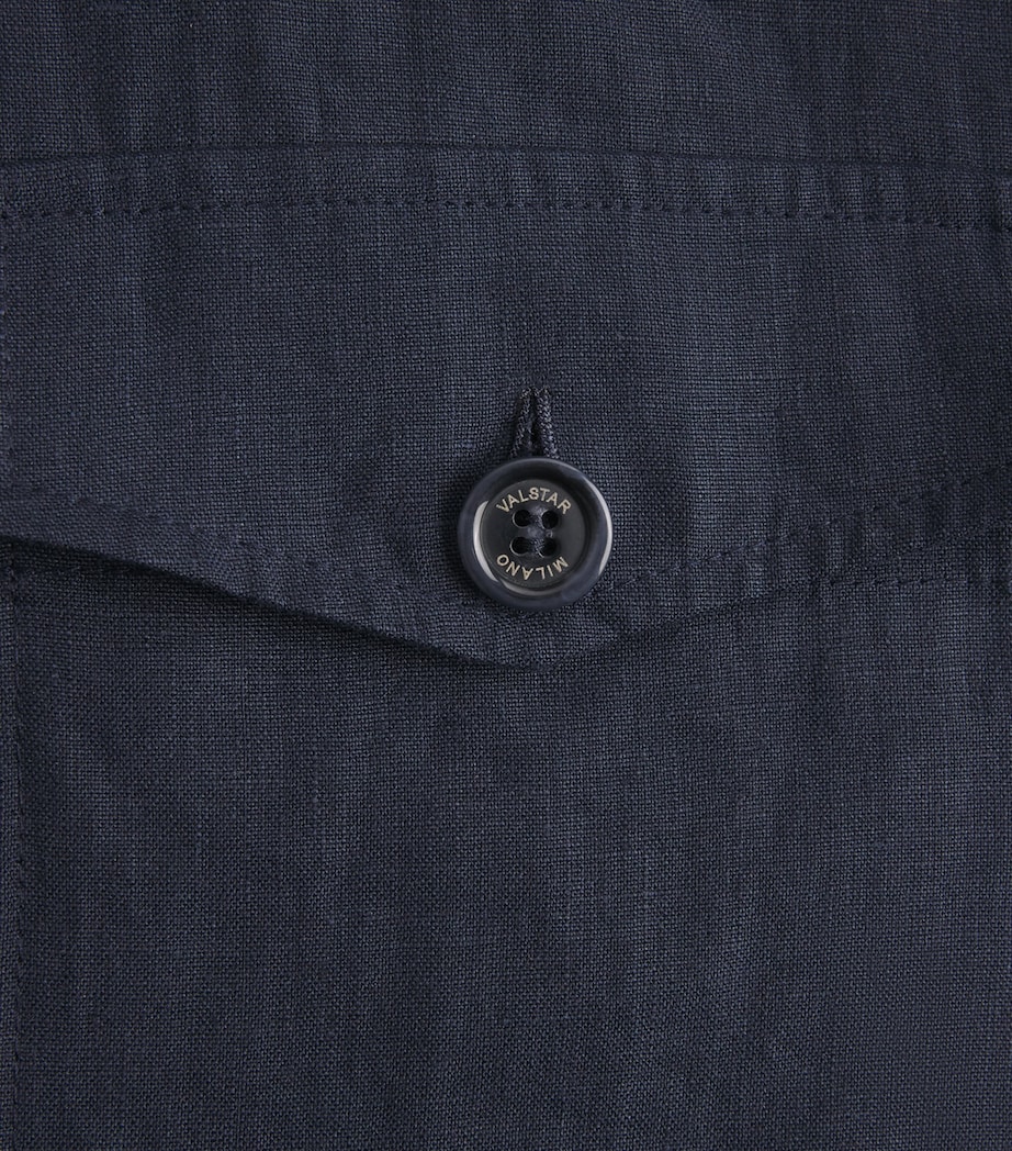 Valstar Mens Linen Overshirt Notte Image 6