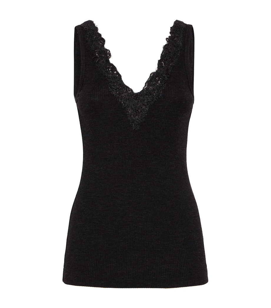 Wool Wispy Lace Tank Top C070 Image 1