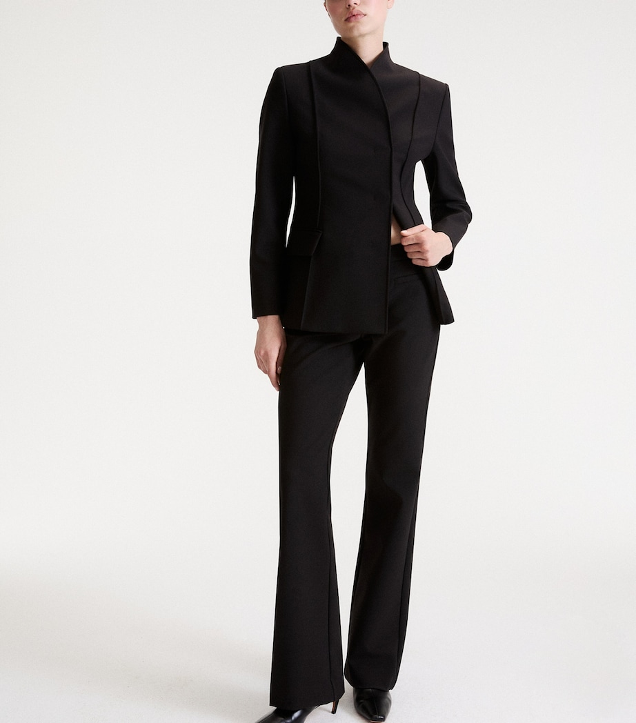 Marella Womens Flared Trousers Black Image 4
