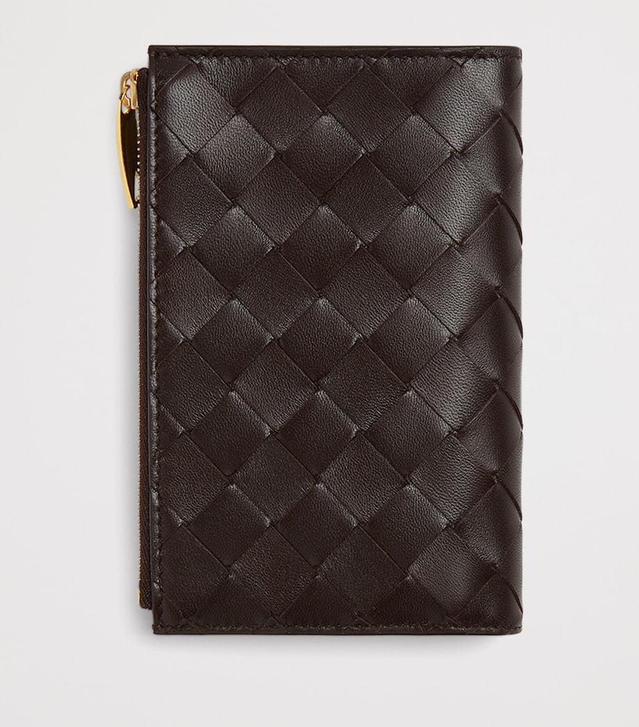 Leather Intrecciato Bifold Card Holder 2132 Image 4