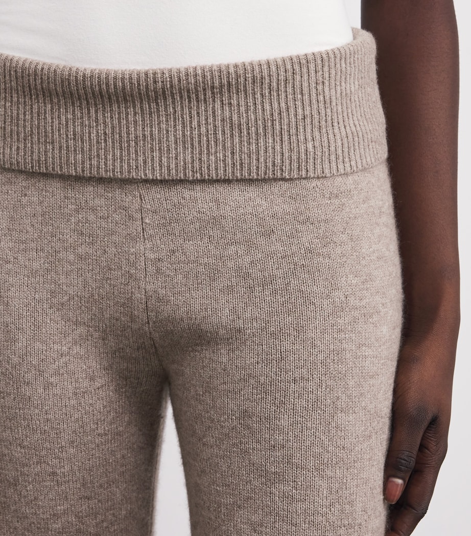 Knit Foldover Sweatpants LINEN Image 6
