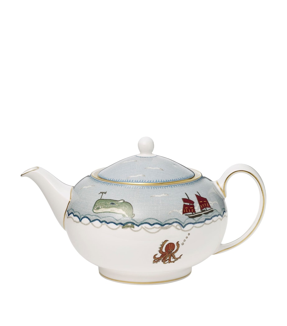x Kit Kemp Sailor’s Farewell Teapot BLUE Image 1