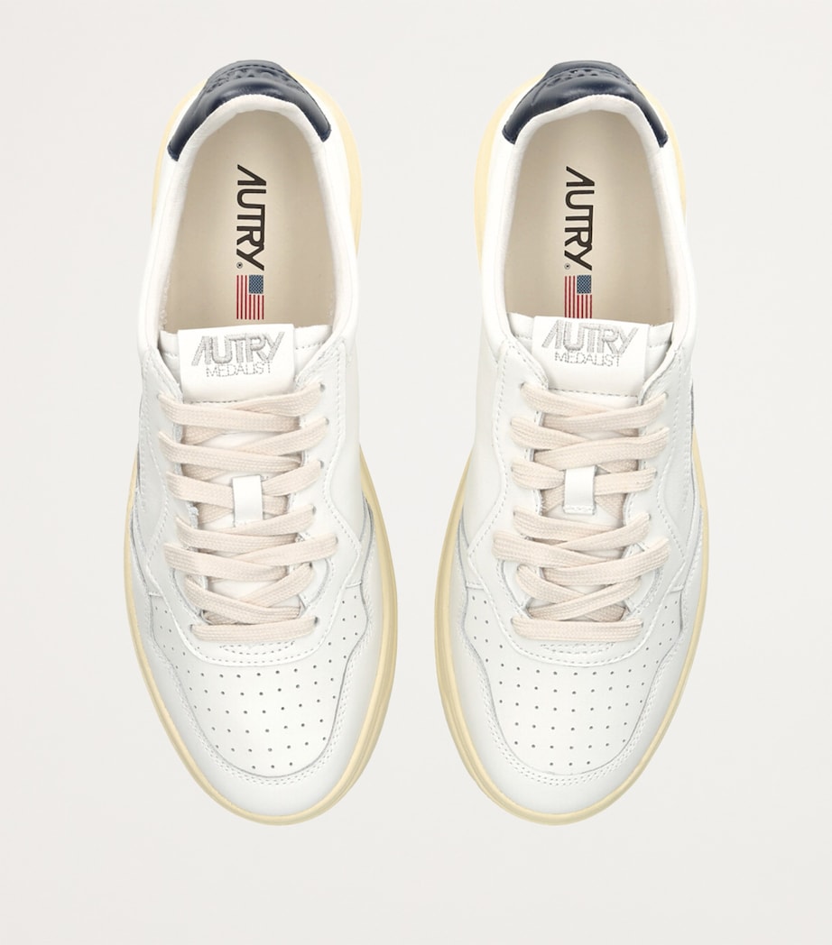 Leather Medalist Low-Top Sneakers WHITE/OTH Image 4