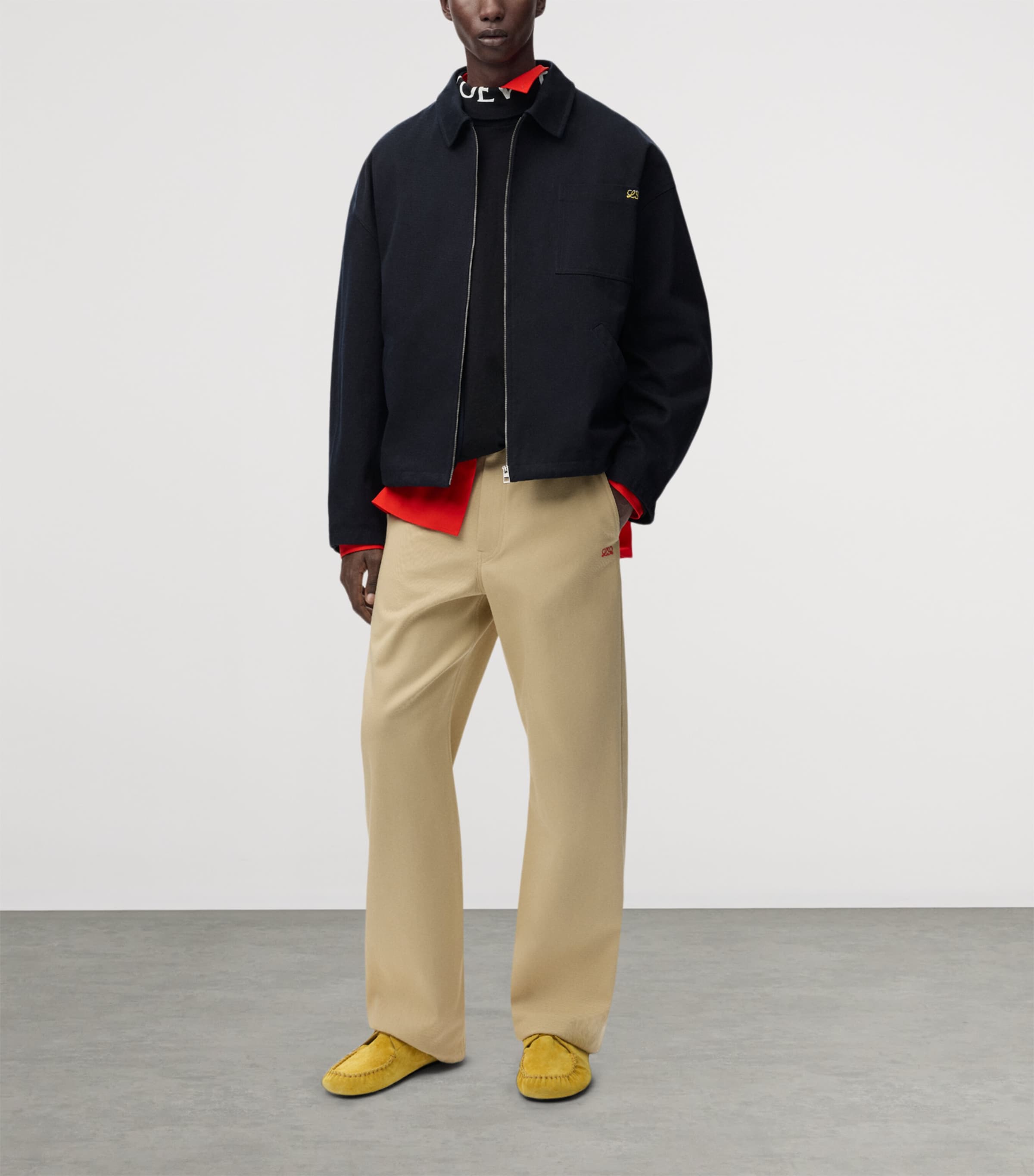 LOEWE Mens Denim Jacket Dark Navy Image 2