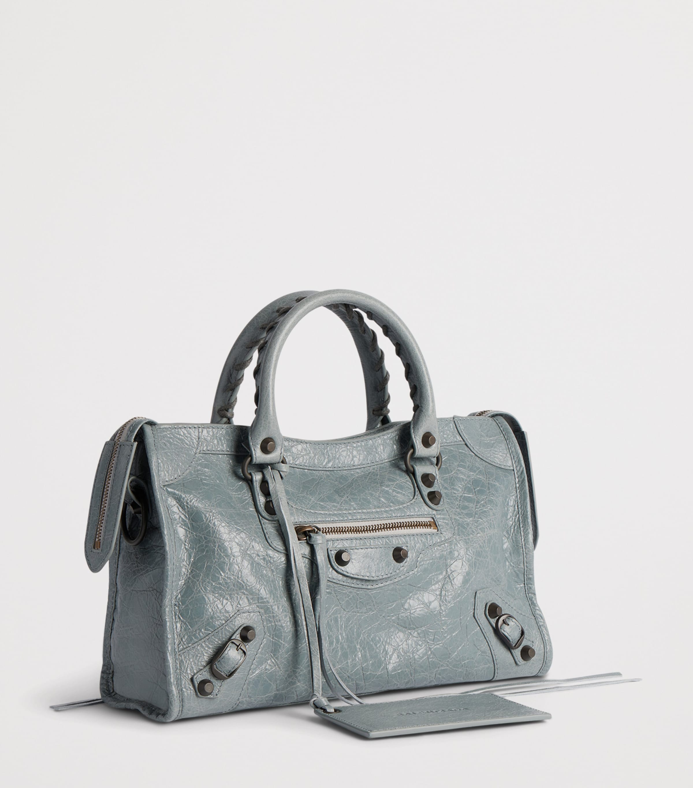 Balenciaga Small Lambskin Le City Top-Handle Bag Image 3