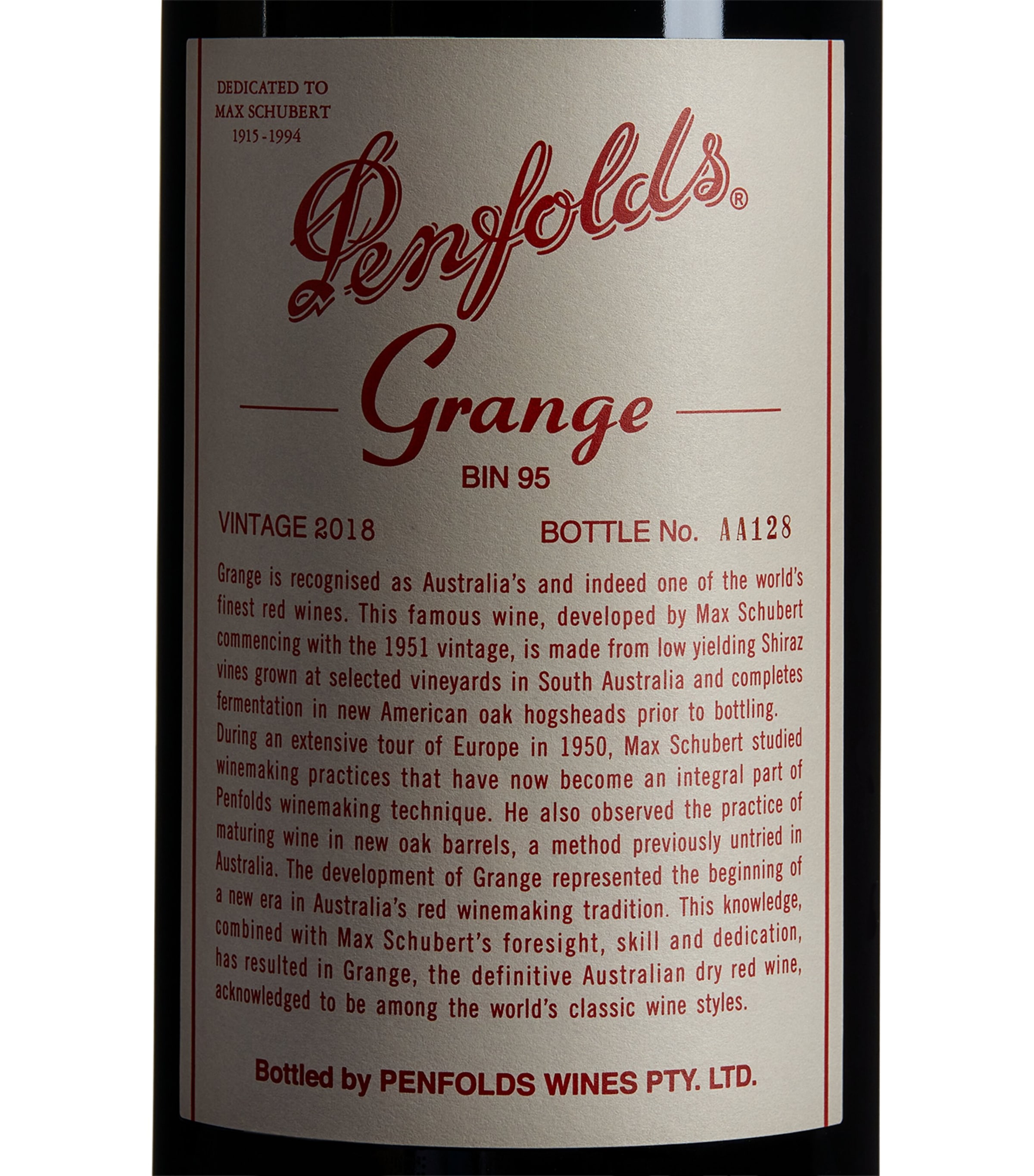 Grange 2018 Magnum (1.5L) - Southern Australia NO COLOUR Image 3