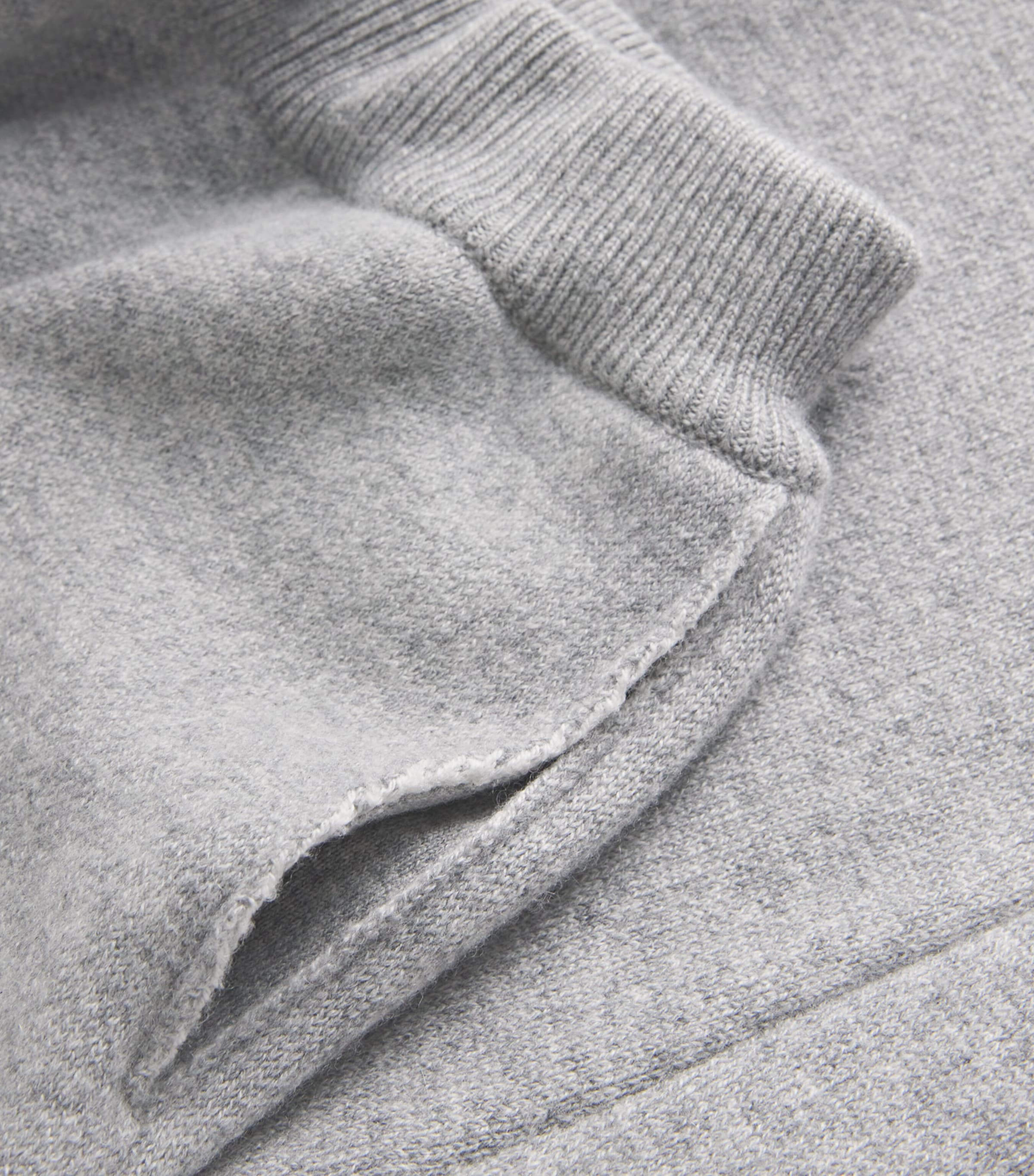 Cashmere-Wool Relaxed Sweatpants Q25324 GREY/WHITE Image 5