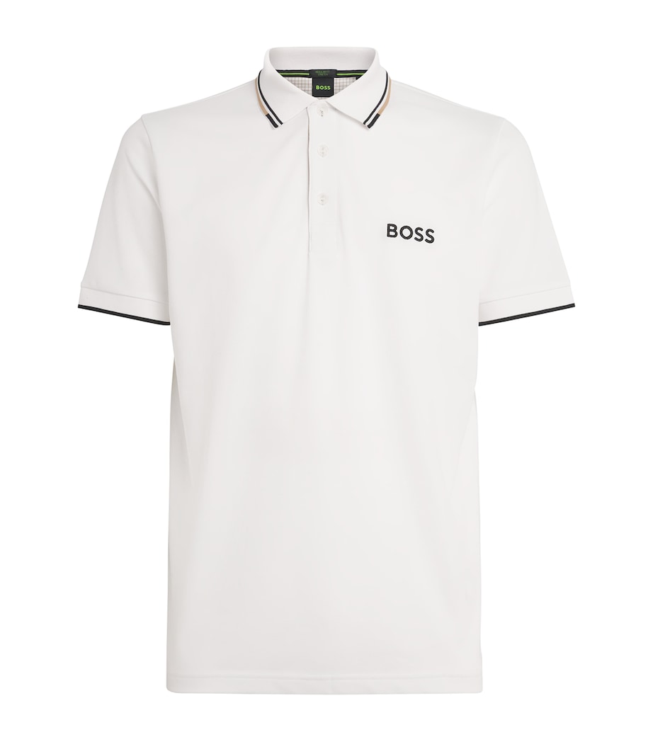 BOSS Mens Paddy Polo Shirt Natural Image 1