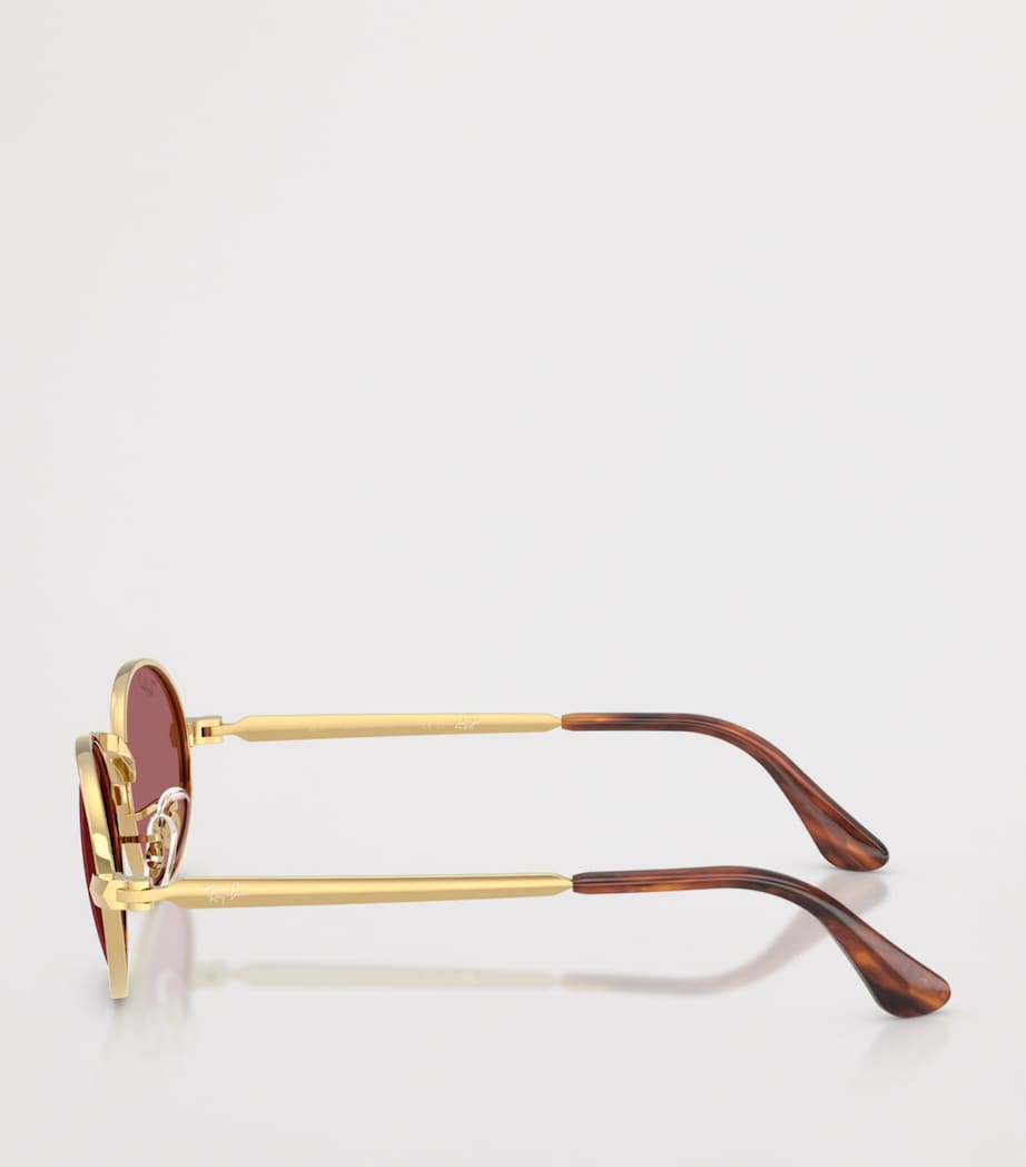 Ray-Ban By A$AP Rocky Oval Sunglasses Gold Image 3