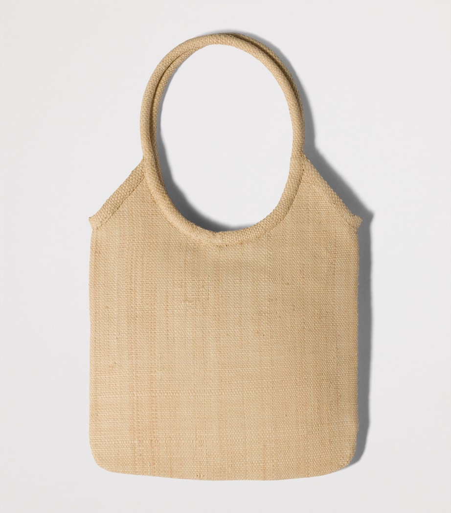 Miu Miu Raffia Ivy Tote Bag Neutral Image 3