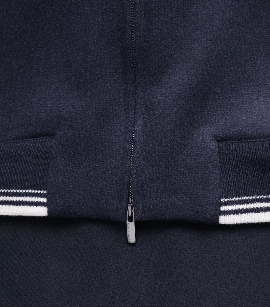 Paul & Shark Mens Cashmere Gilet Blue Image 6
