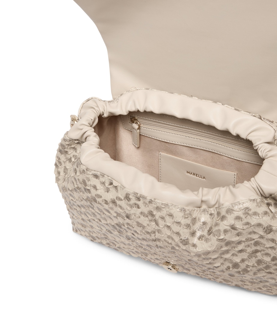 Marella Beige Large Le Muse Clutch Bag | Harrods US