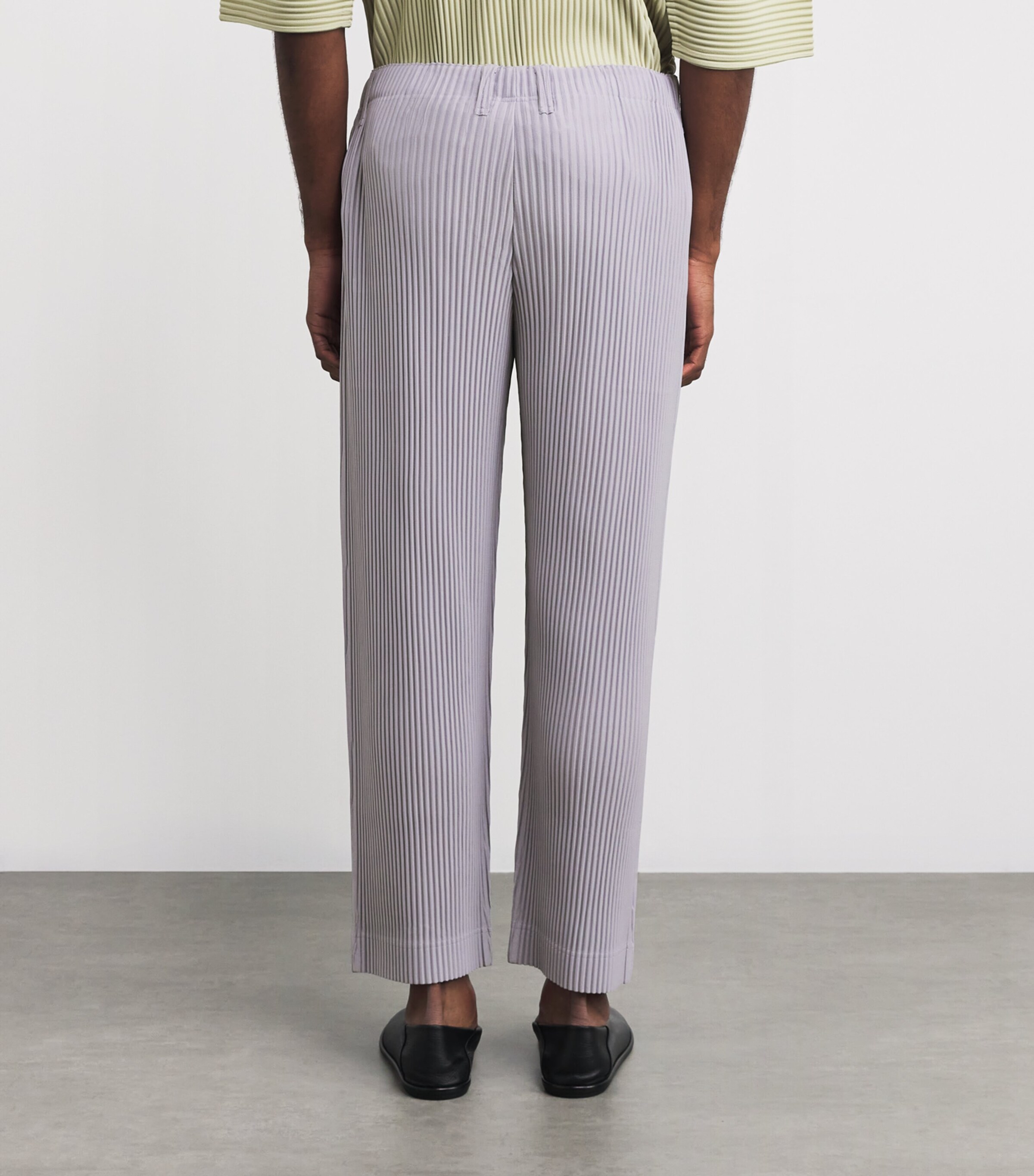Homme Plissé Issey Miyake Purple Pleated Straight Trousers