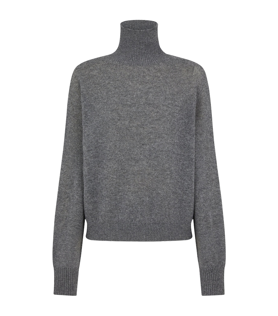 TOM FORD Womens Cashmere Rollneck Sweater Tav Image 1