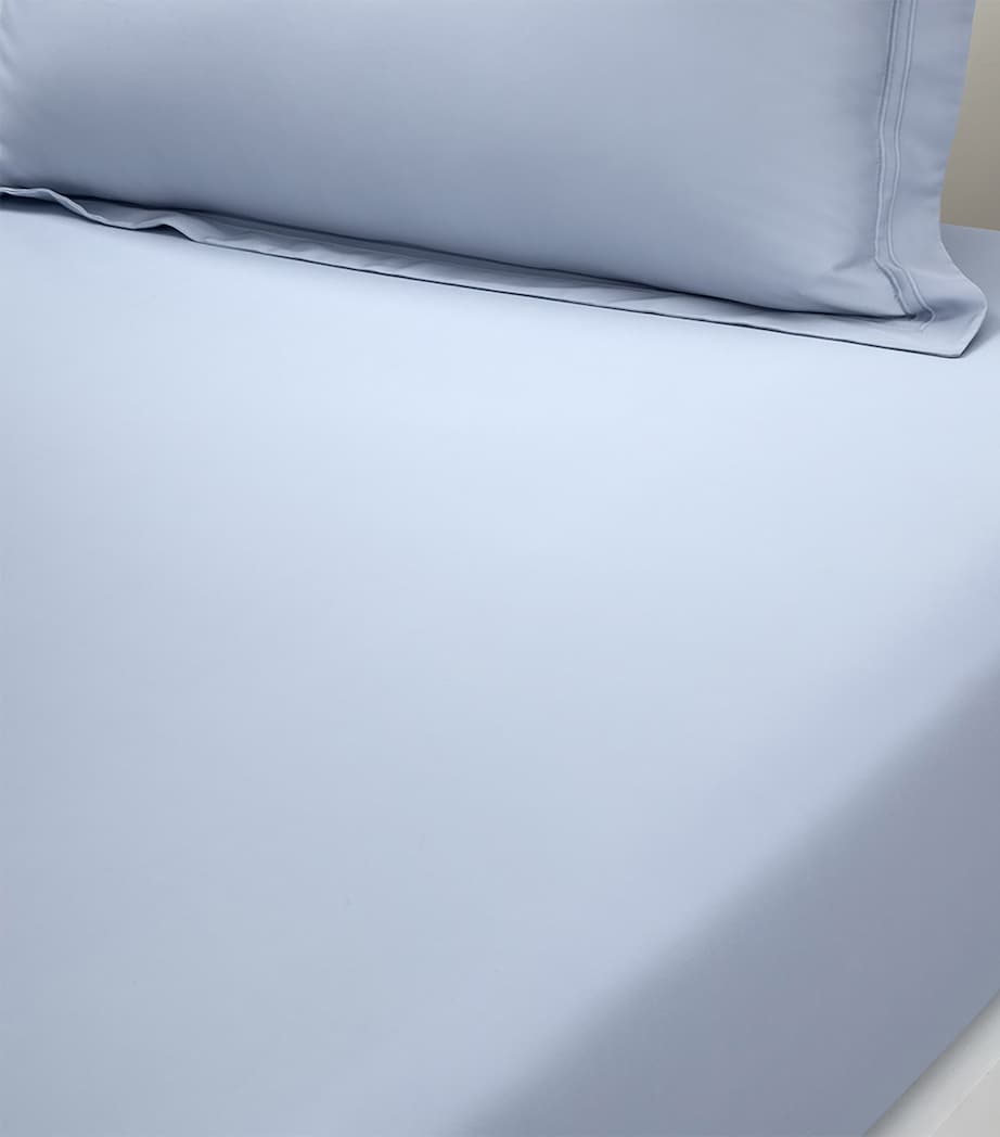 Triomphe Celeste Super King Fitted Sheet (180cm x 200cm) CELESTE Image 2