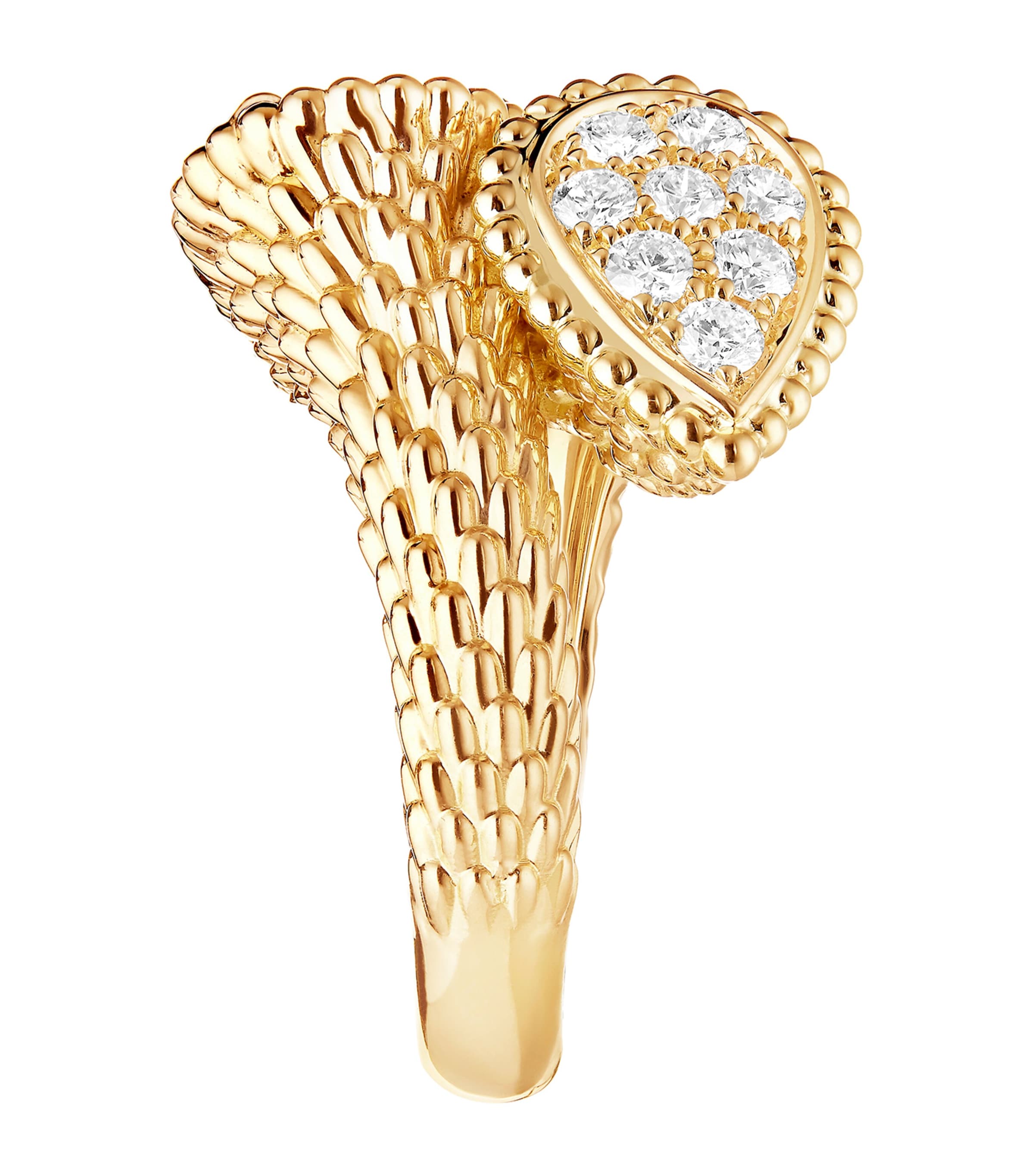 Yellow Gold and Diamond Serpent Bohème Toi et Moi Ring YELLOW GOLD Image 2