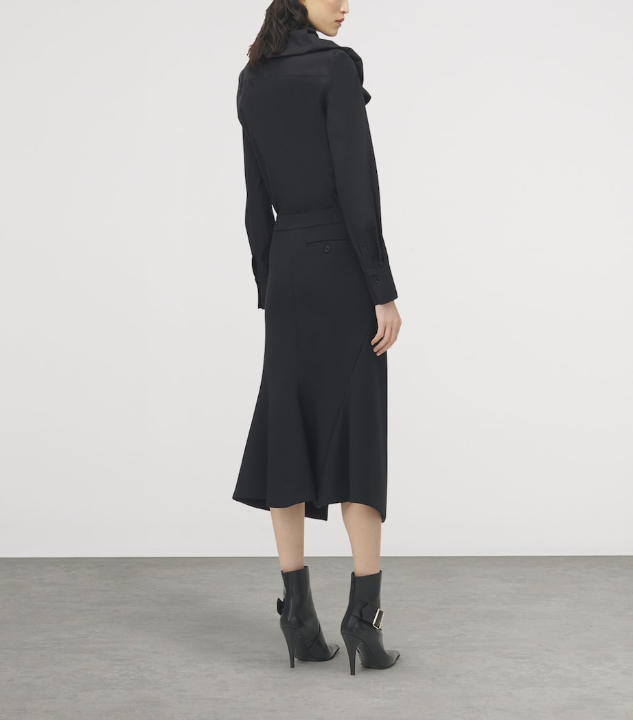 Stretch-Wool Midi Skirt 1000 Image 4
