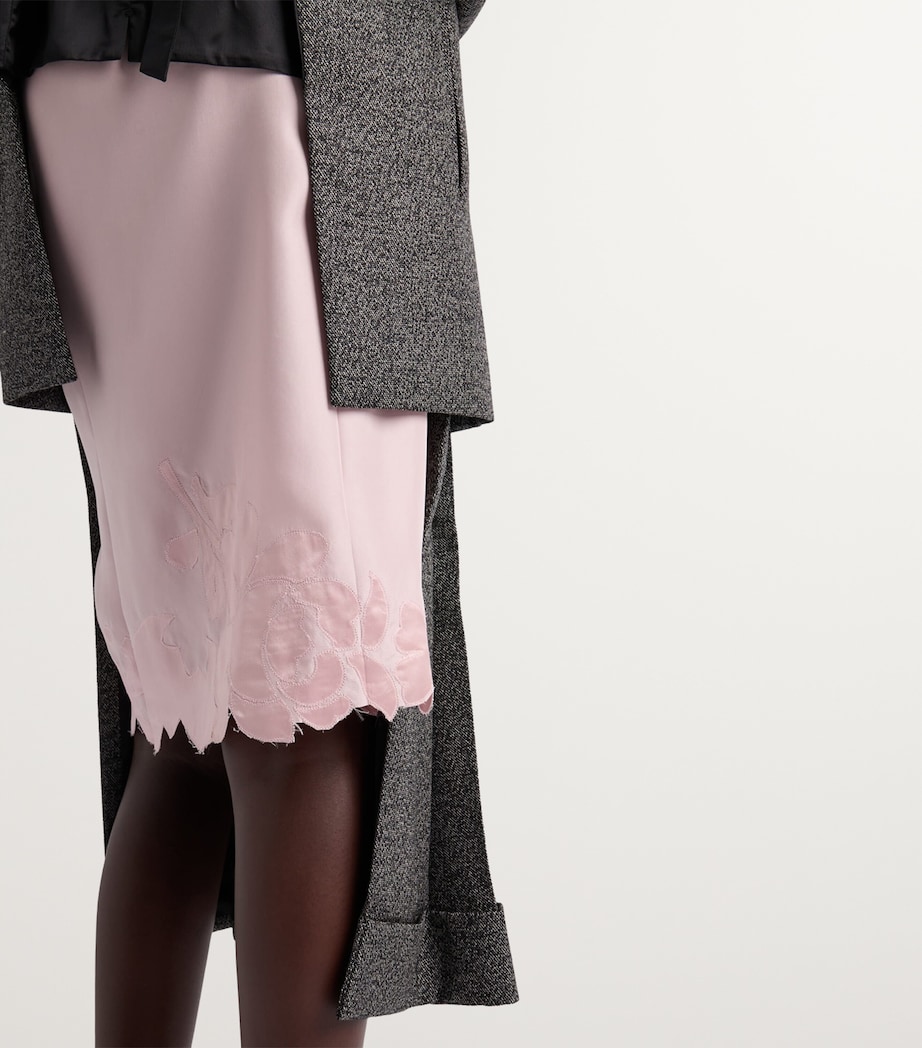 Mouliné Wool Midi Skirt F0002 Image 6