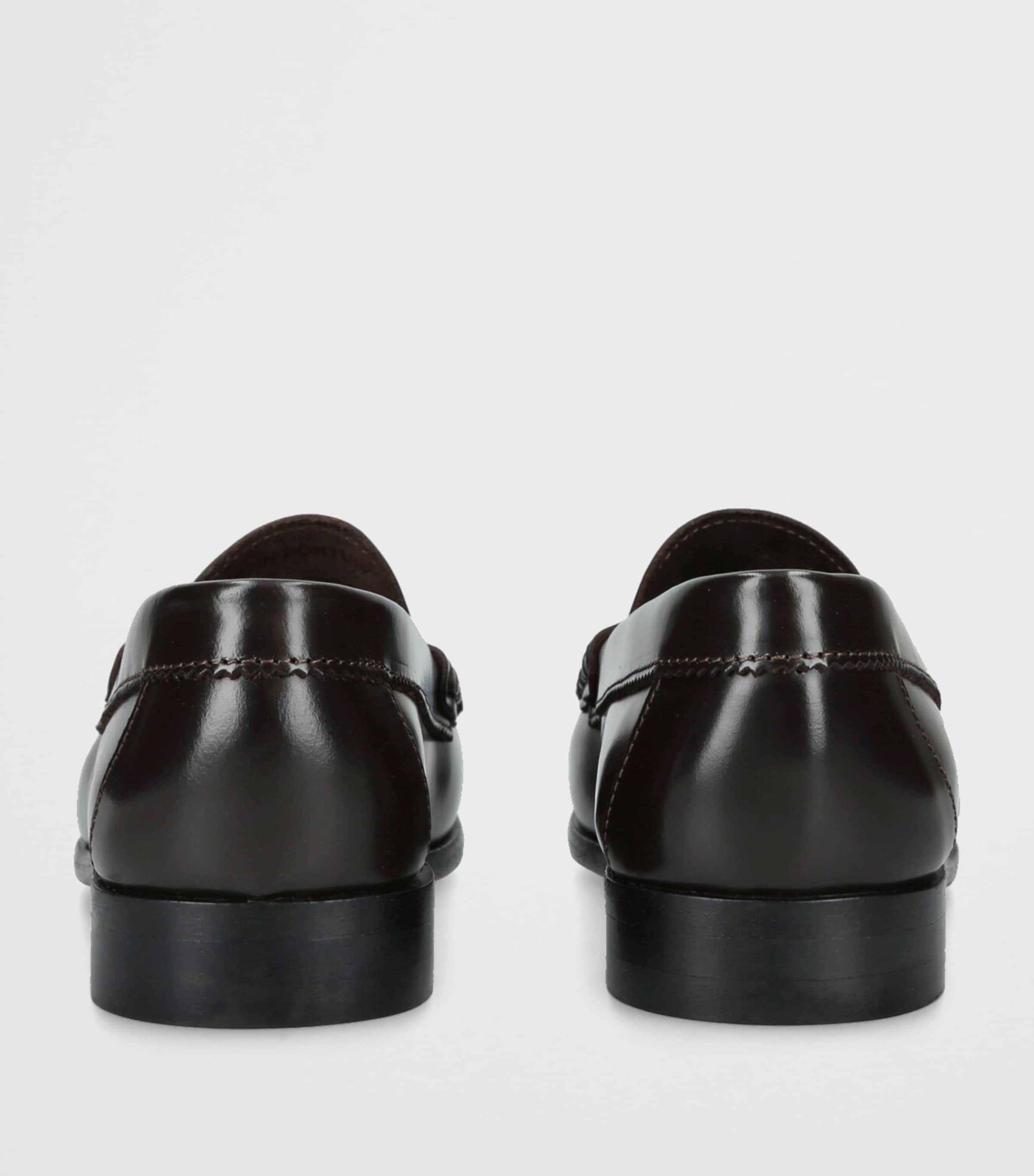 papouelli Leather London Loafers Dark Brown Image 2