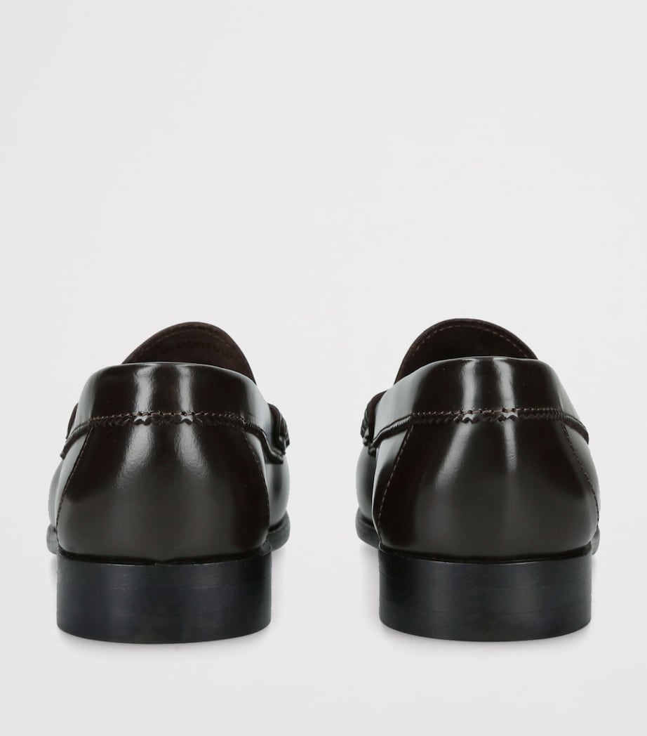 papouelli Leather London Loafers Dark Brown Image 2