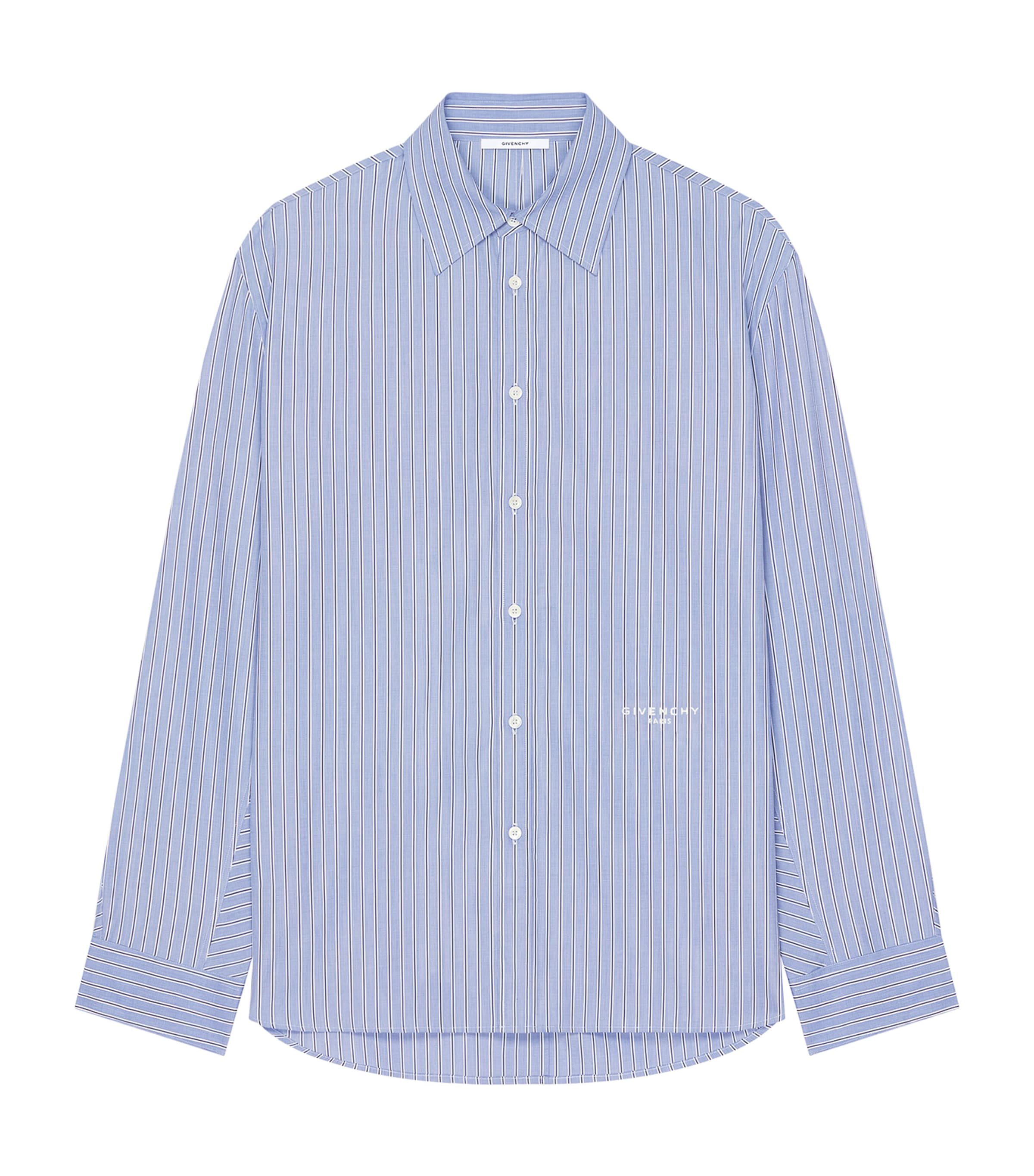 Givenchy Mens Cotton Stripe Couture Seam Shirt Image 1