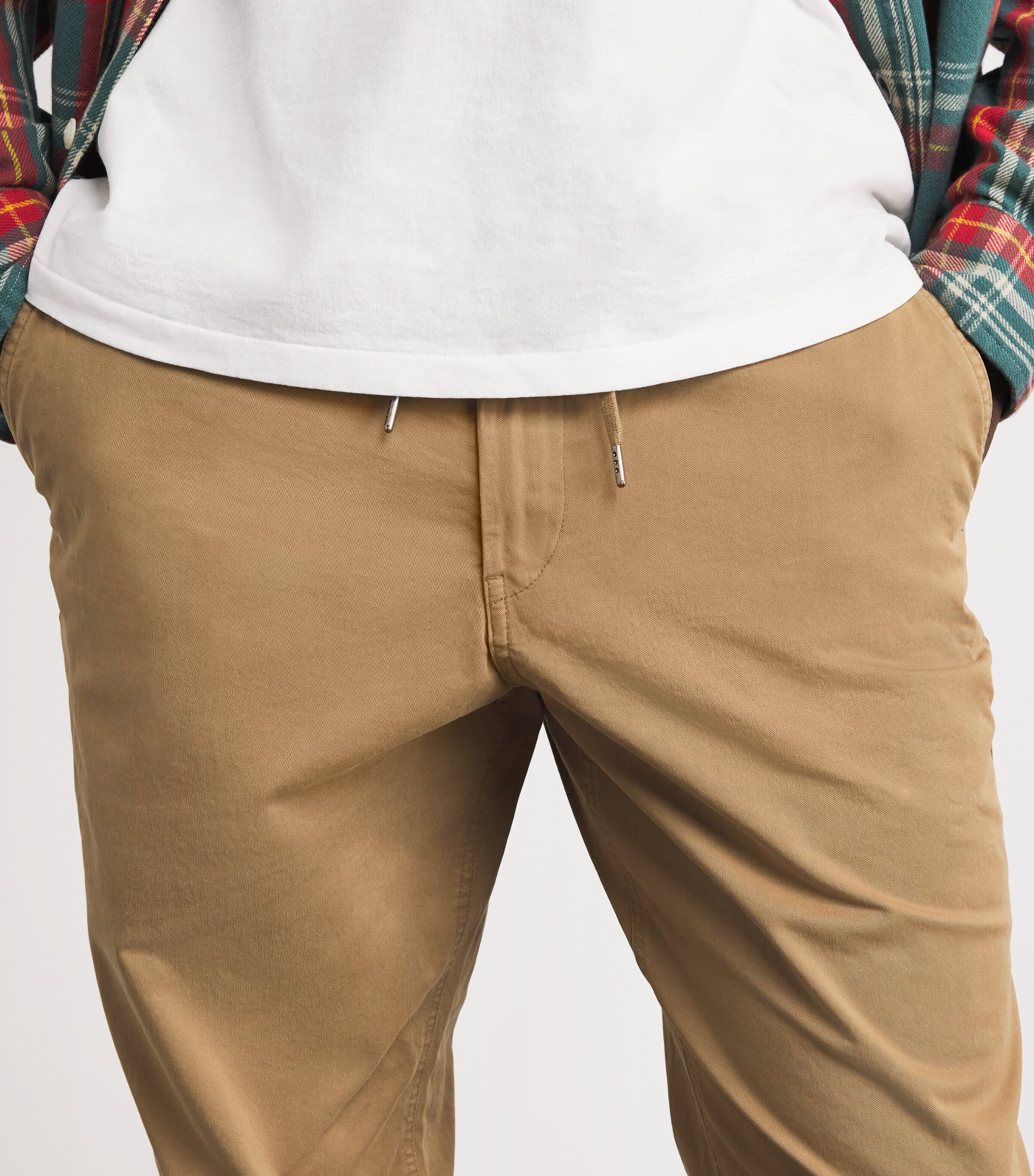 Stretch-Cotton Prepster Trousers KHAKI Image 6