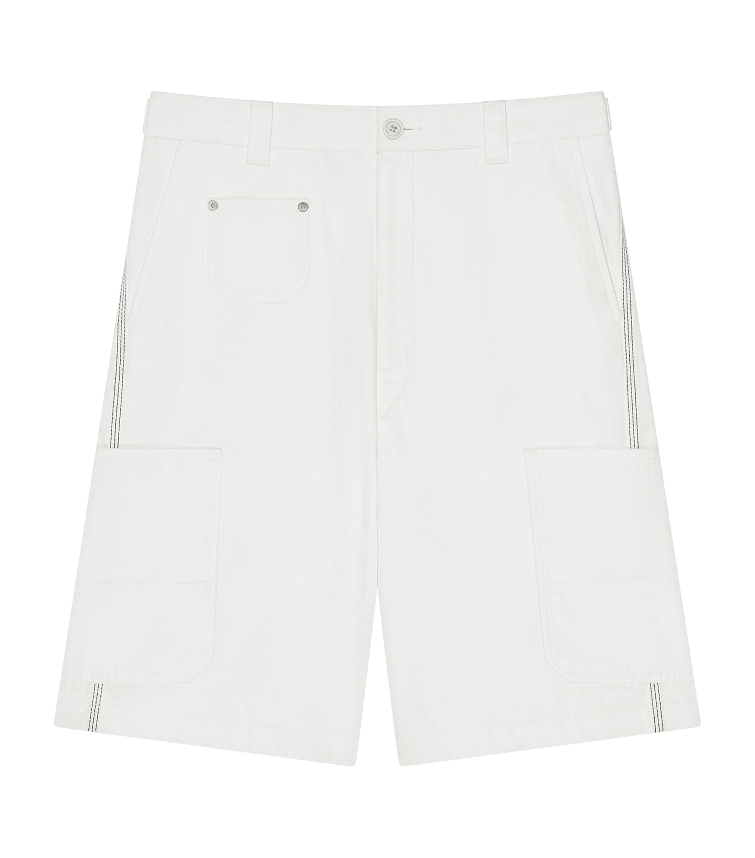 Herringbone Cargo Shorts WHITE Image 1